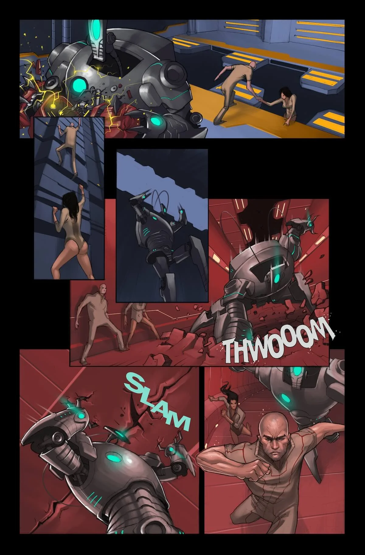 Deep Blue #3 sample interior comic page