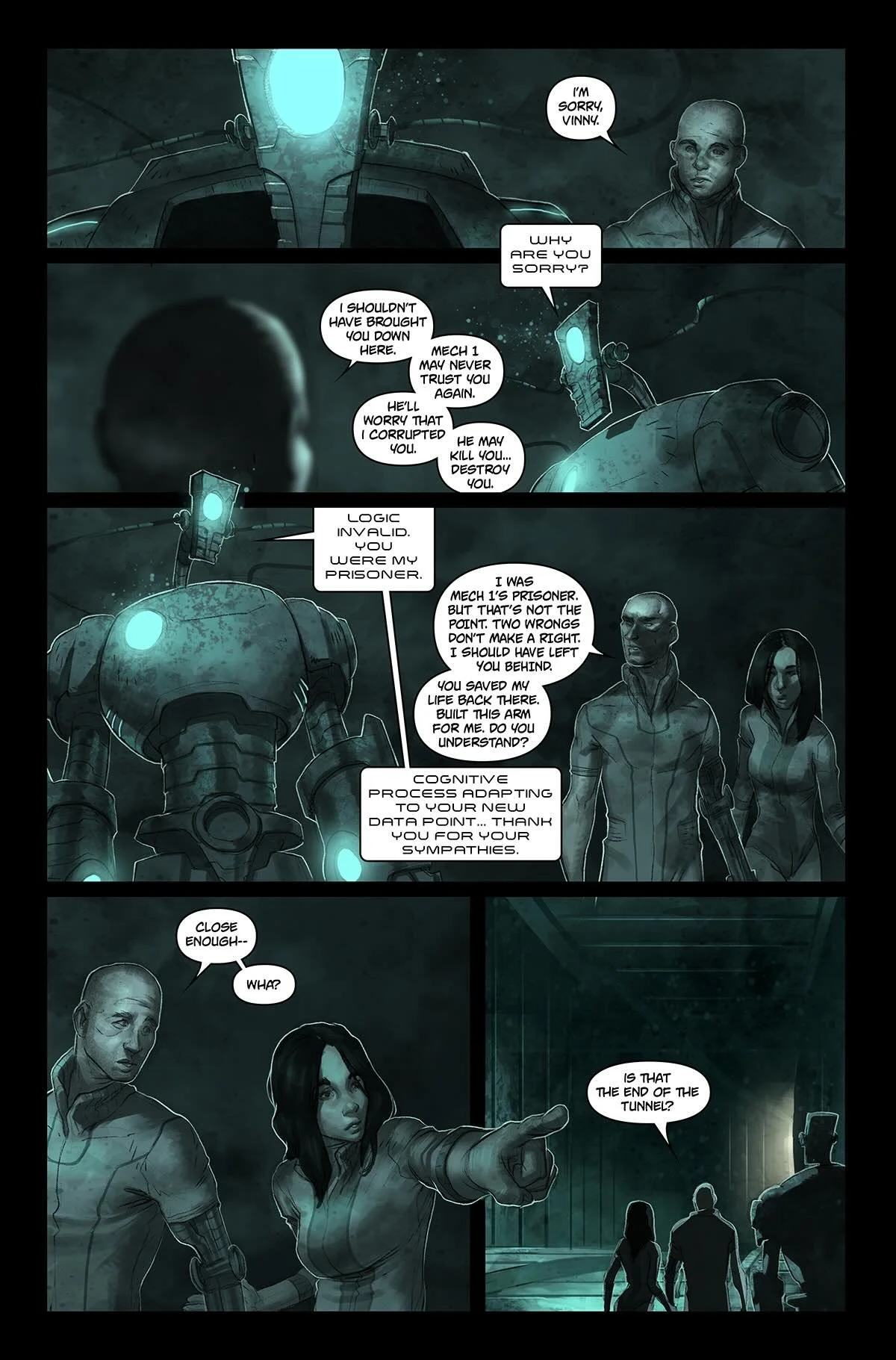 Deep Blue #4 interior art sample