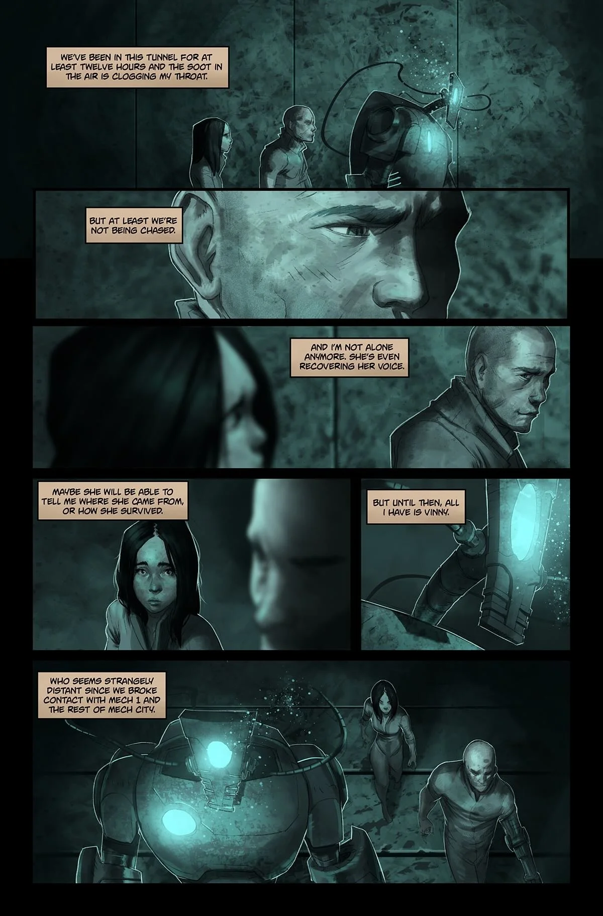 Deep Blue #4 interior art sample
