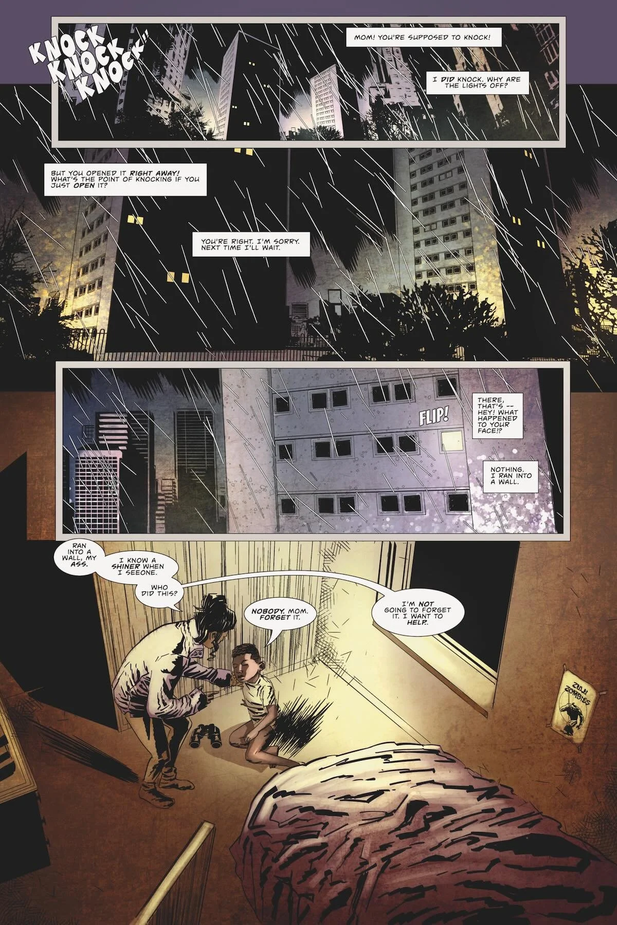 Samaritan #2 interior comic art sample