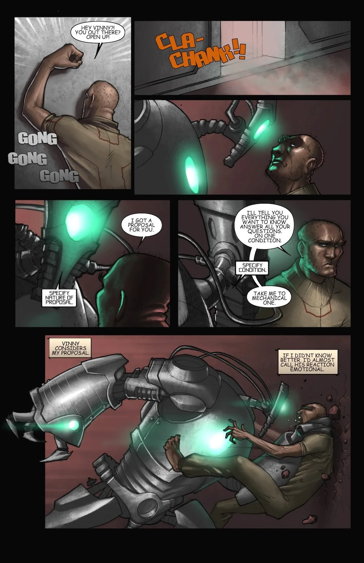 Deep Blue #2 sample interior comic page