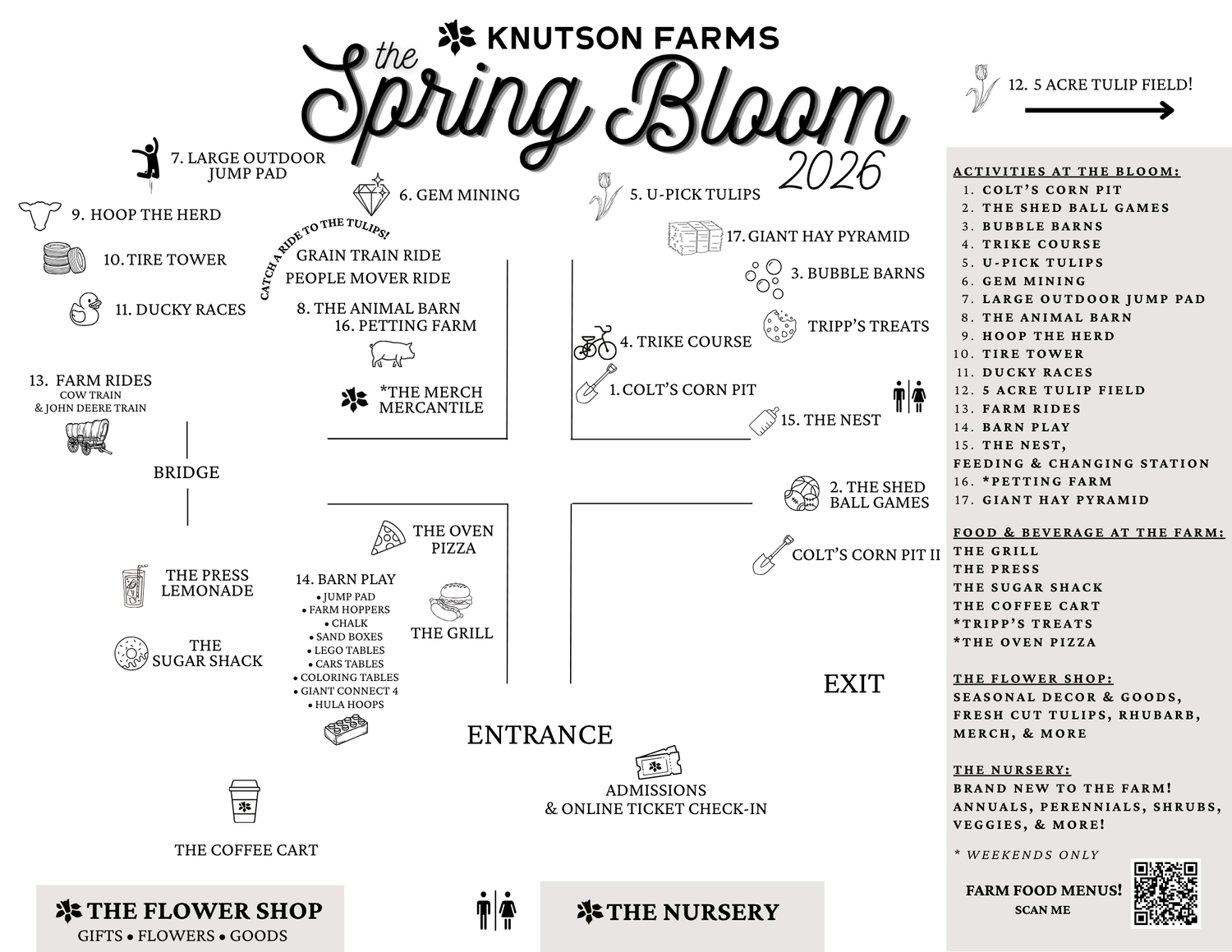 BLOOM '26 FARM MAP — KNUTSON FARMS INC