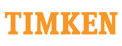 Timken logo i oransje på hvit bakgrunn.