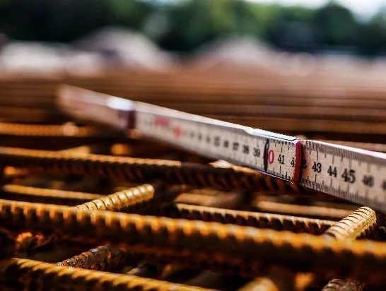 Close-up picture of a measuring stick.