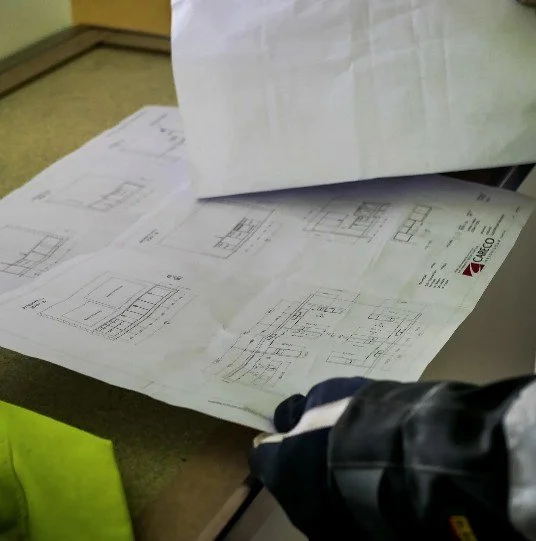 Picture of blueprints.