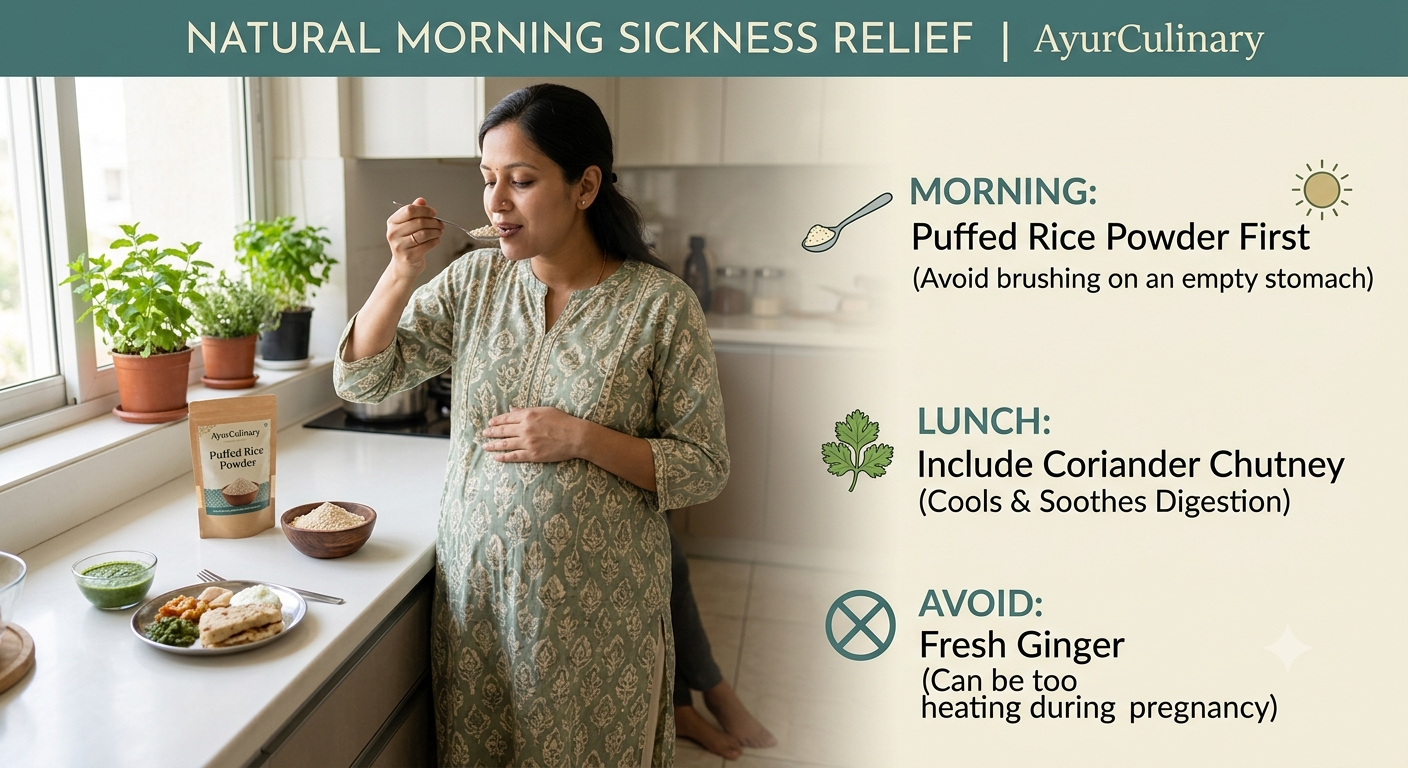 How to Reduce Pregnancy Nausea Naturally: The Ayurvedic Way