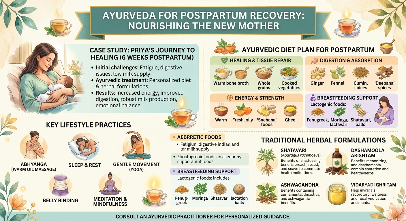 The Importance of Postpartum Care in Ayurveda – A Holistic Recovery Journey