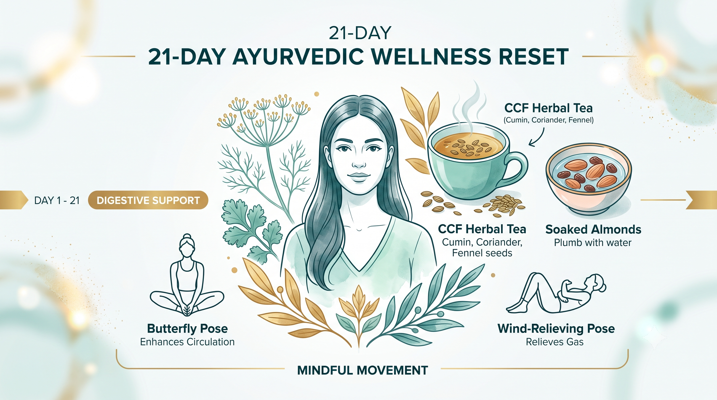 Unlocking Relief from Dysmenorrhea, Bloating, and Joint Stiffness: A 21-Day Ayurvedic Case Study