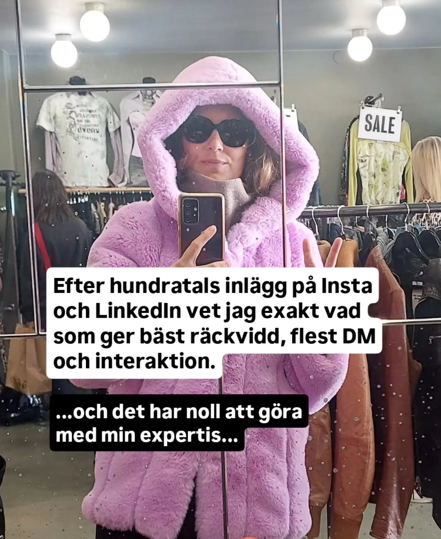 Gick igenom statistiken och det &auml;r inte allt jag delar om ledarskap iaf 🤣

Det &auml;r mitt tr&auml;dhuskontor, min lila jacka och mina f&aring;r.

Ja, och biblioteket med mina 2500+ b&ouml;cker.

Ist&auml;llet f&ouml;r att se det som ett ointr