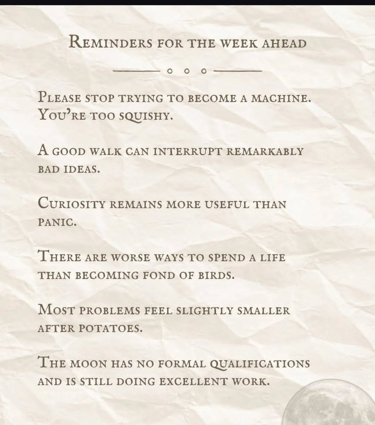 N&auml;r andra redan sagt det b&auml;ttre ✨️

1 @twigandtoadfolk 
2 @moonbodyspirit 
3 @womenscircleonline 
4 @thebroadplace