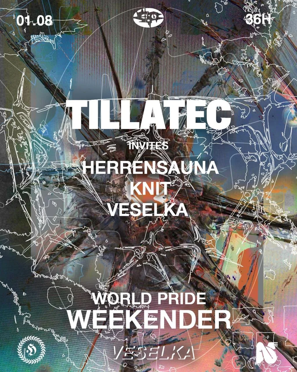 01.08 - 03.08 WORLD PRIDE WEEKENDER: TILLATEC invites HERRENSAUNA + KNIT + VESELKA