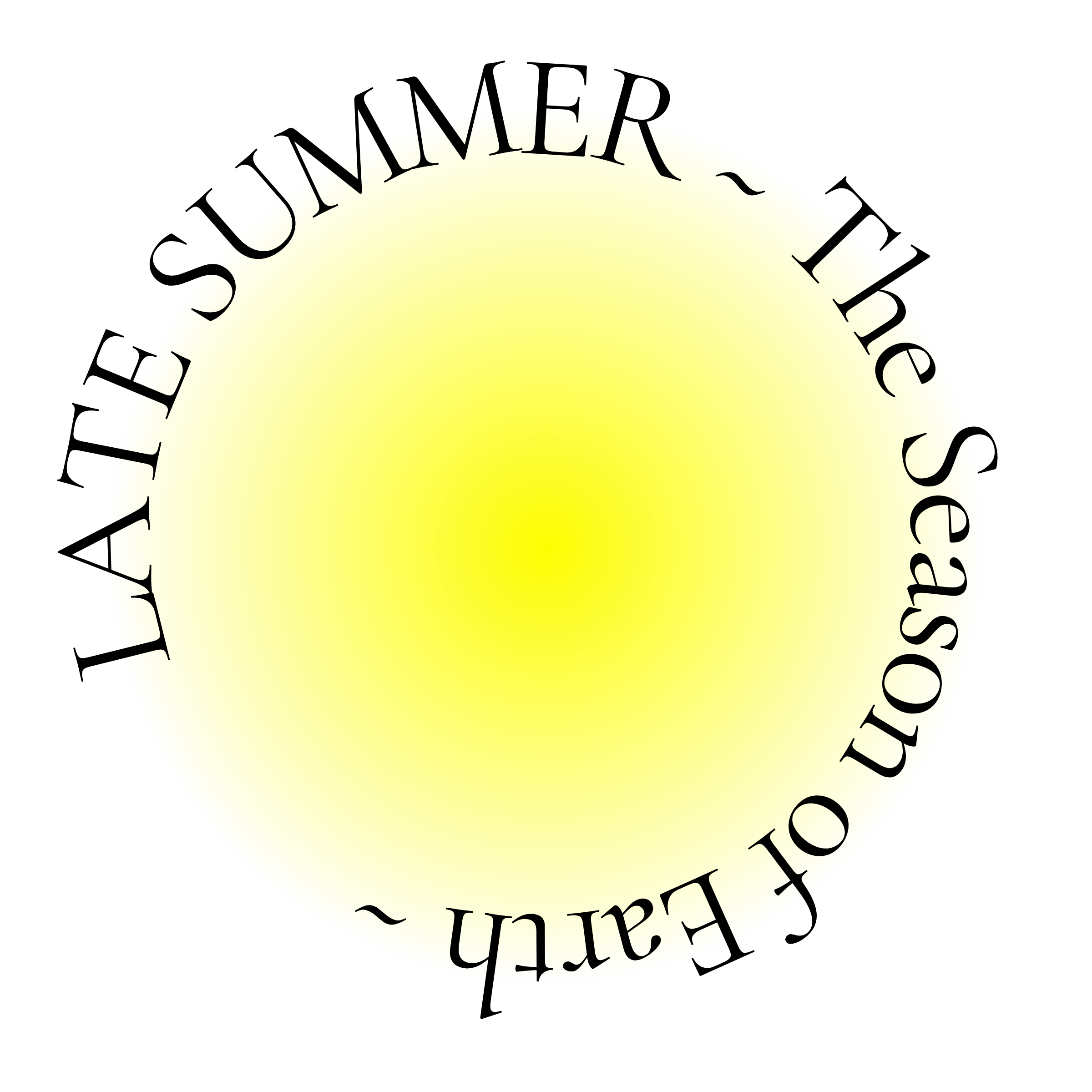Late Summer the season of Earth 