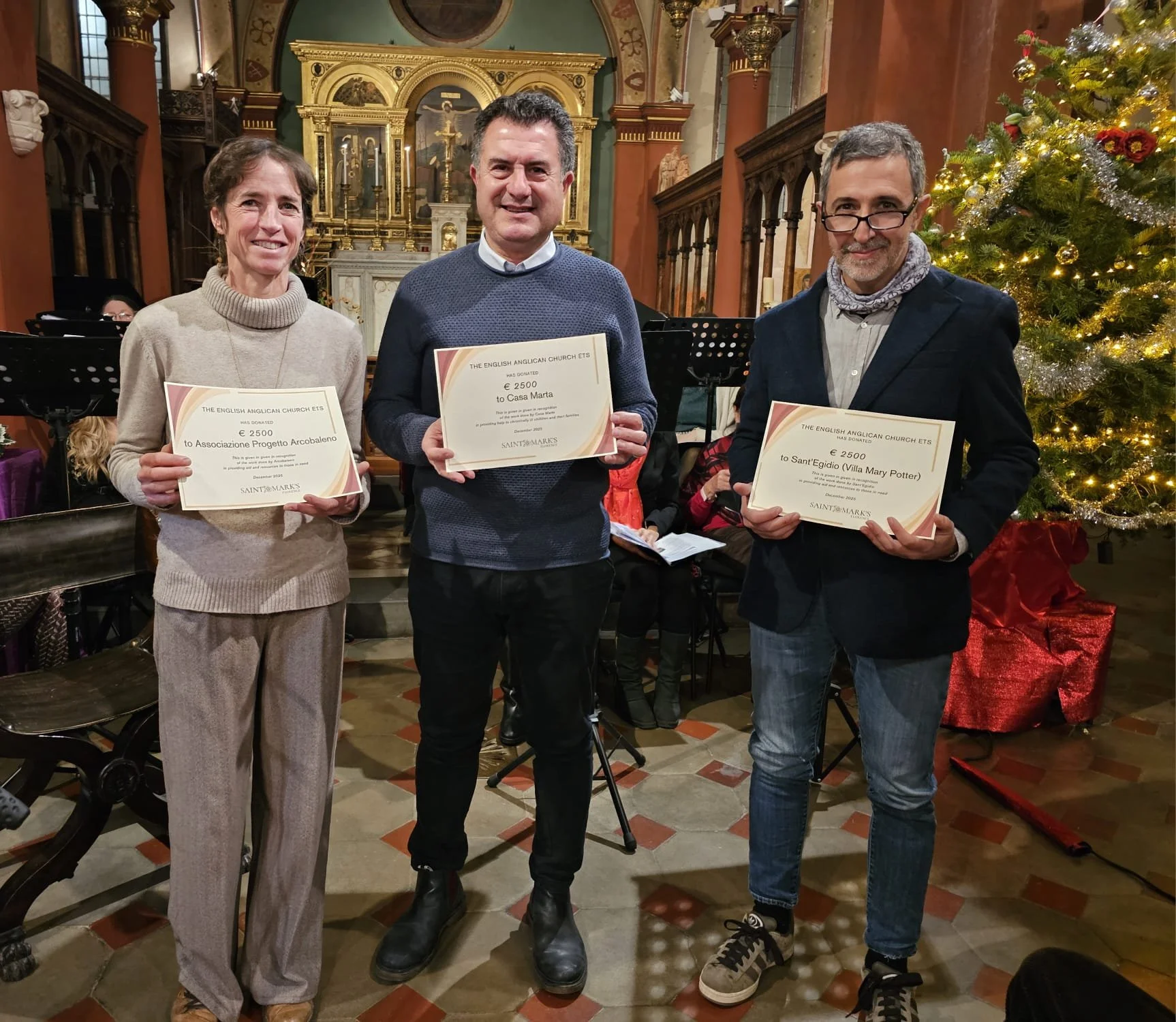 Three charities to which we are donating