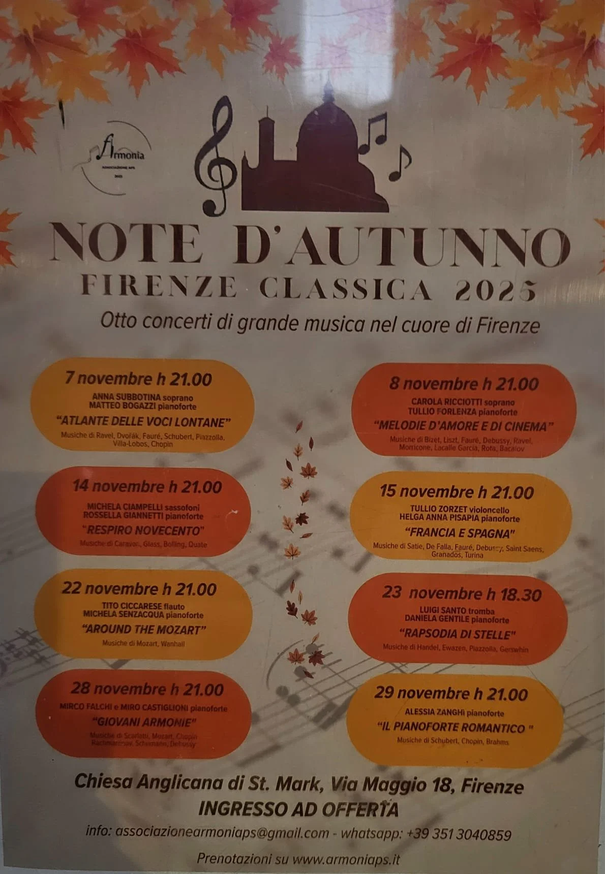 Note D'Autunno - FIRENZE CLASSICA 2025