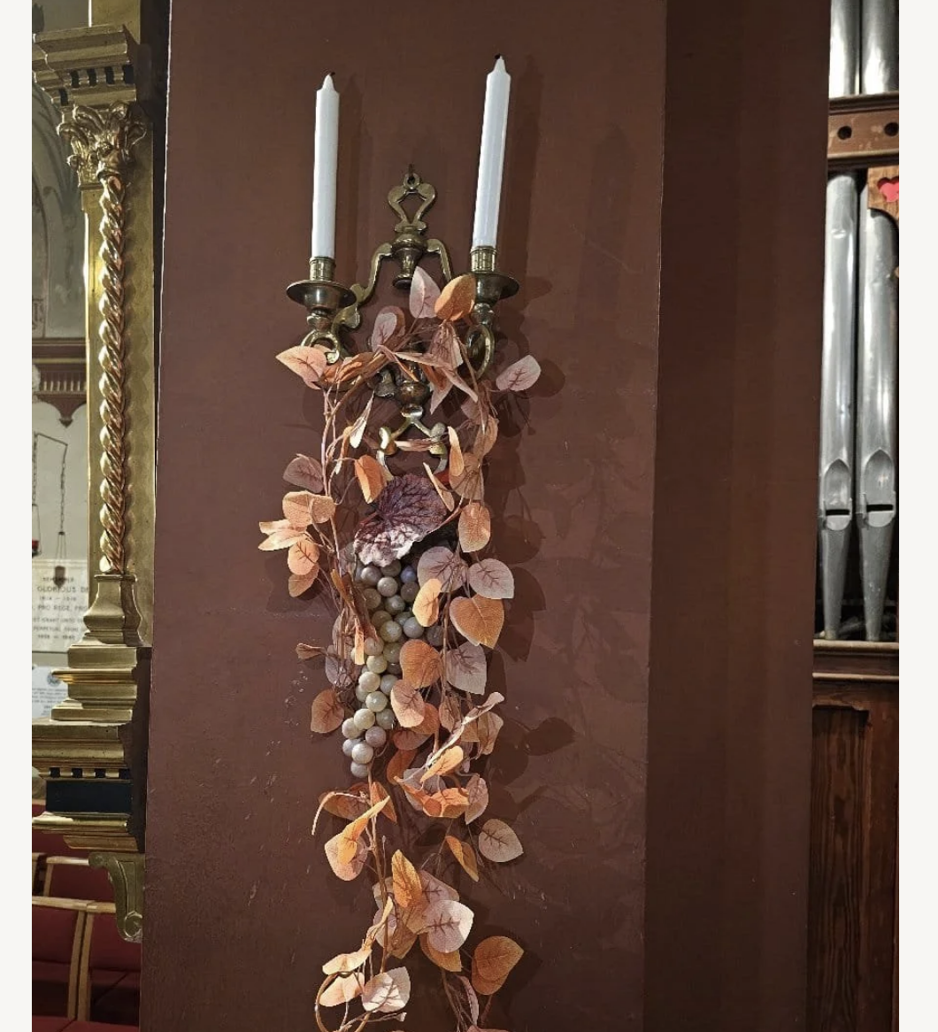 Decorating the Church for Harvest Festival