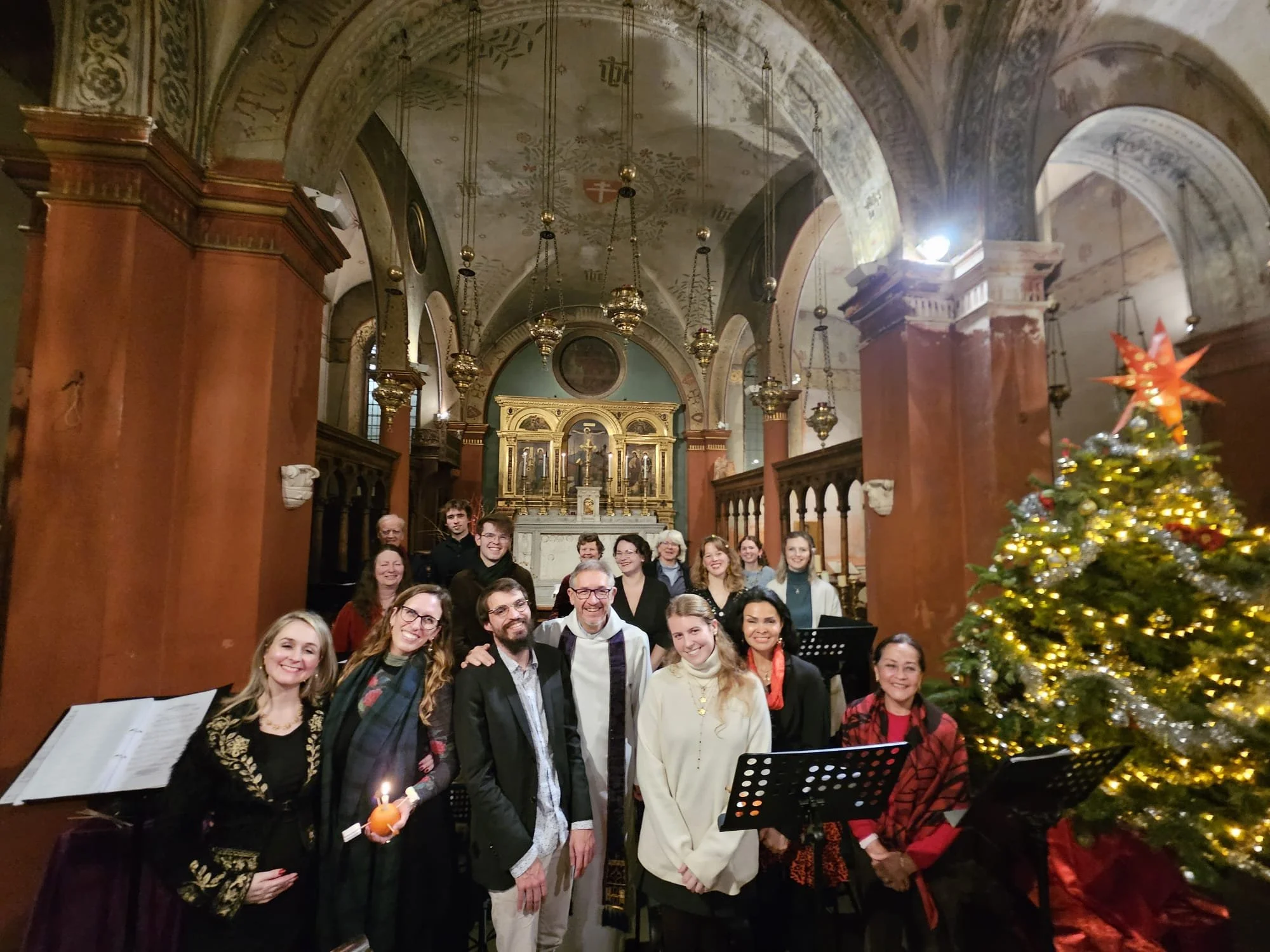 Father Chris with Emile, our Choir Director and Organist with St Mark's Choir