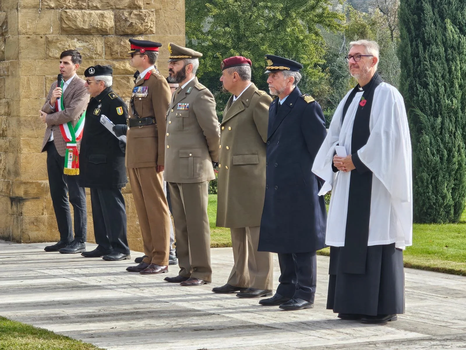 The Vice Mayor of Fiesole, Tommaso Manzini speaking