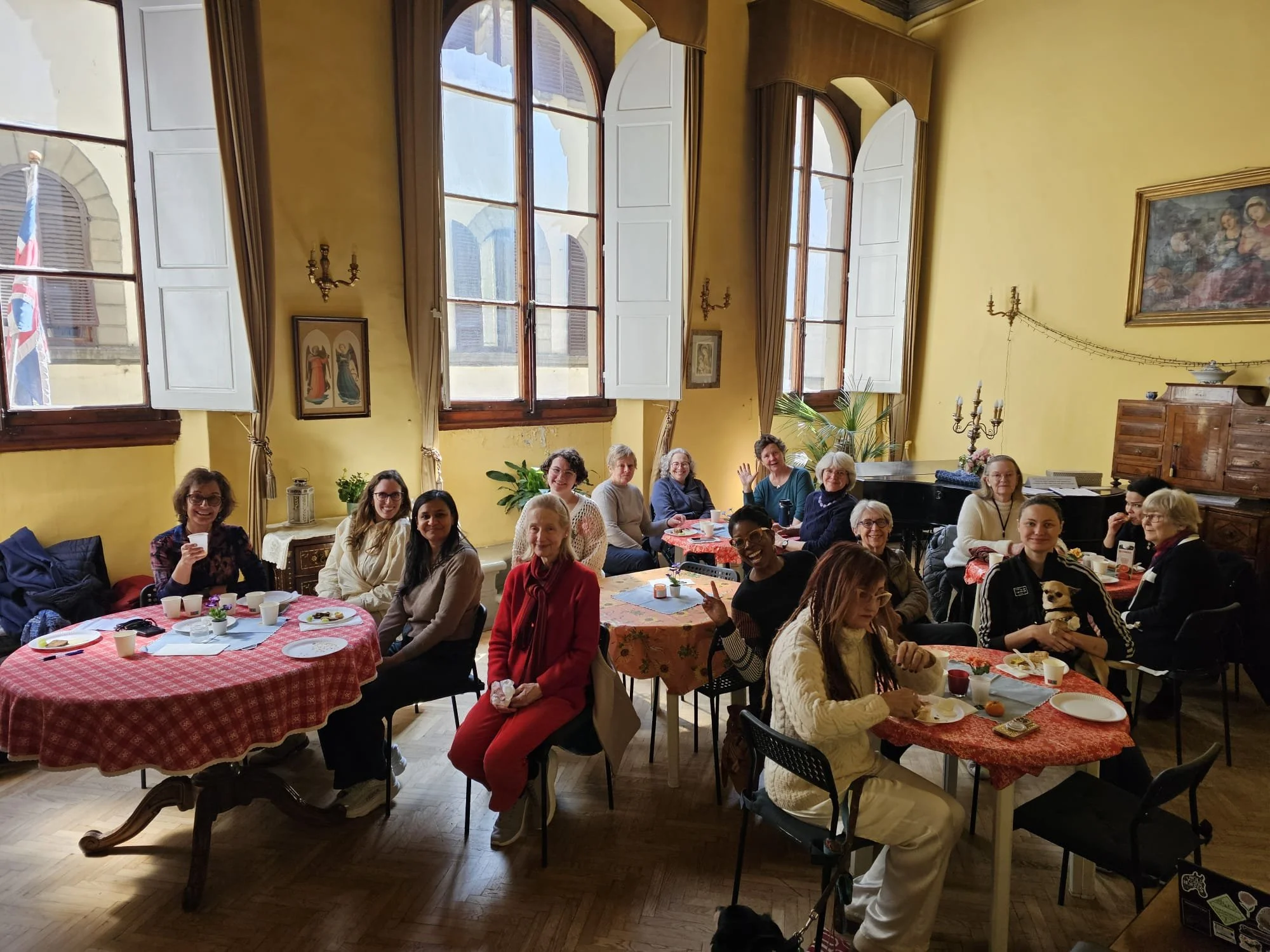 Fifteen ladies from St Mark's got together to share food and company