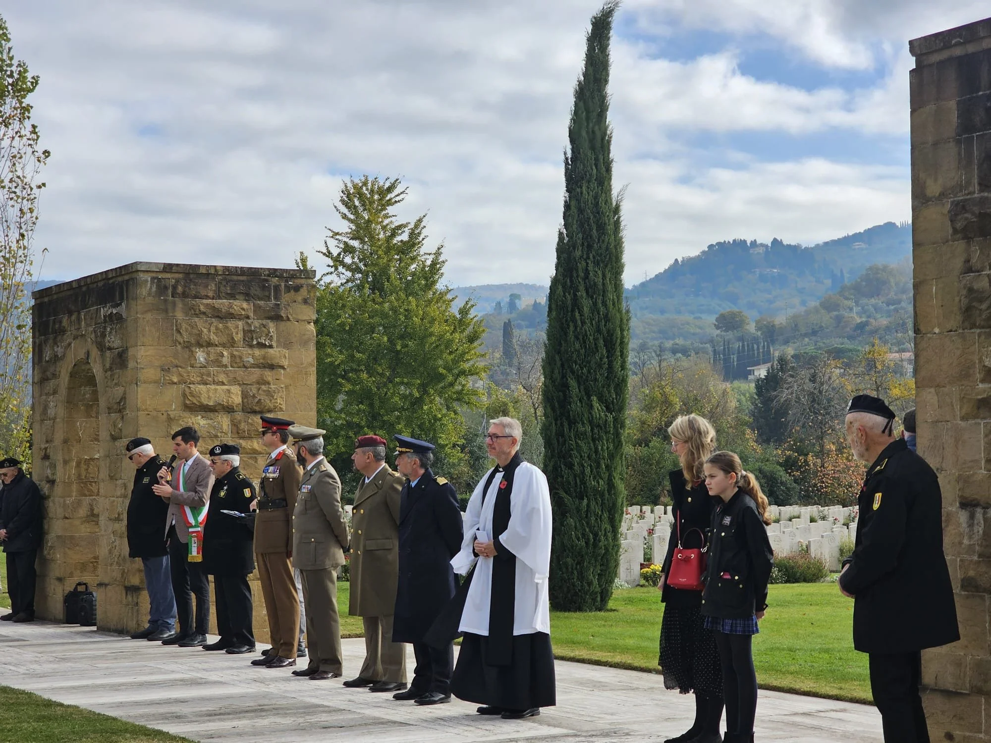 Remembrance Service at the Commonwealth War Cemetery