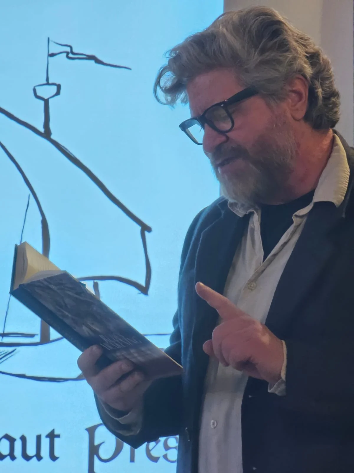 Jason Arkles reading from his new novel 'Rude's Awakening'
