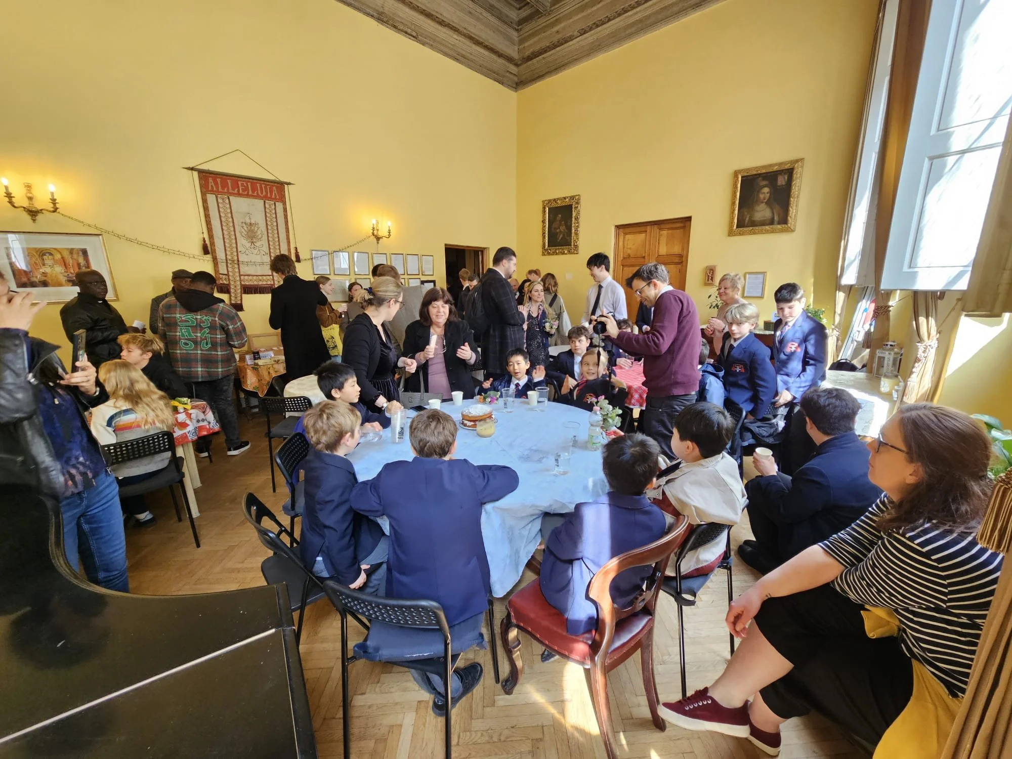 Celebrating birthdays, and anniversaries in March as well as Mothering Sunday with the boy choristers from Christchurch Cathedral school in Oxford and Caius Lee, the Musical Director at Worcester College, Oxford University