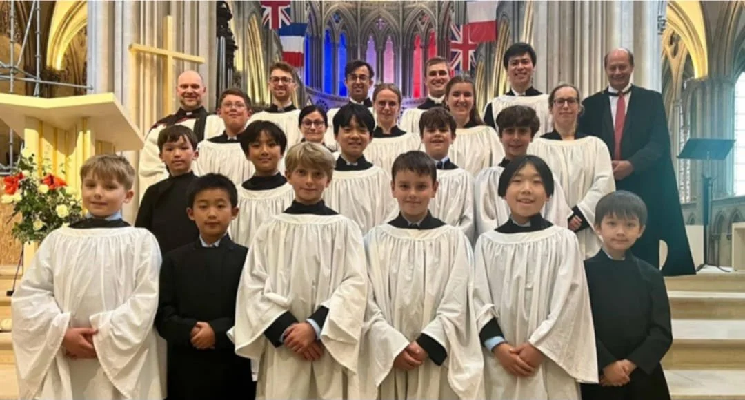 The Boy Choristers of Worcester College, Oxford University, leading our Choral worship on Mothering Sunday