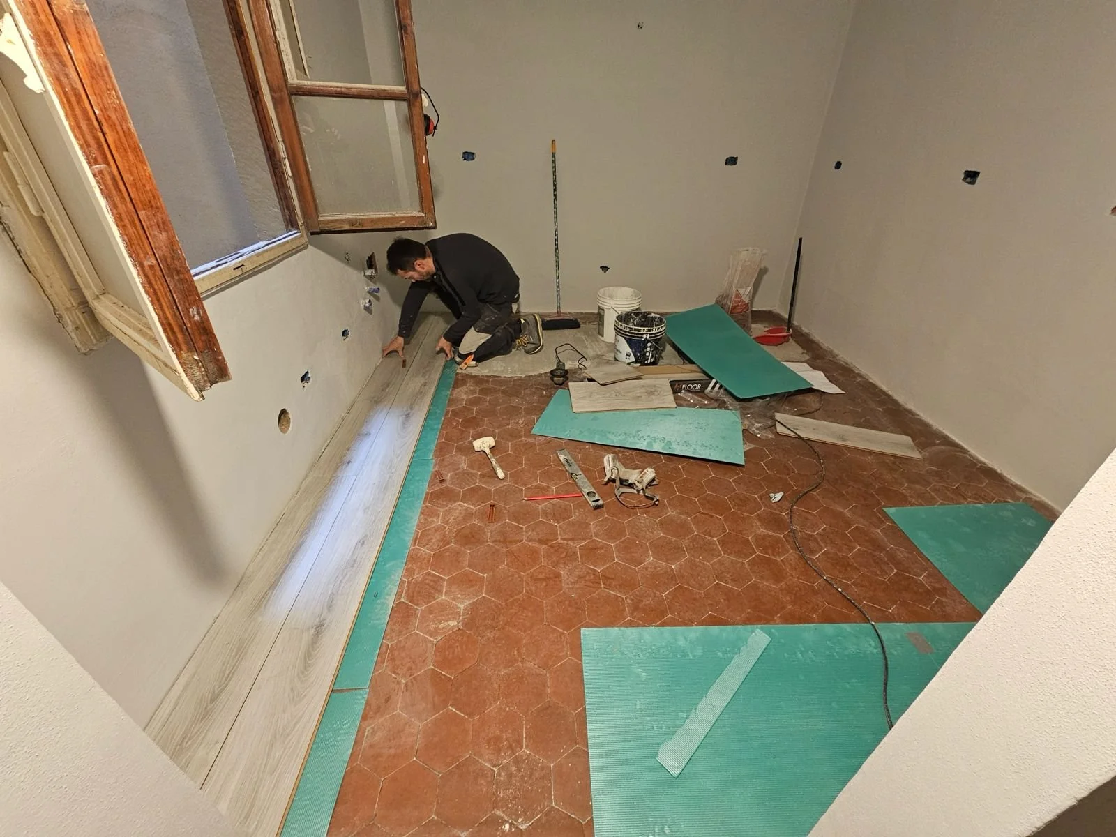 Getting the floor ready