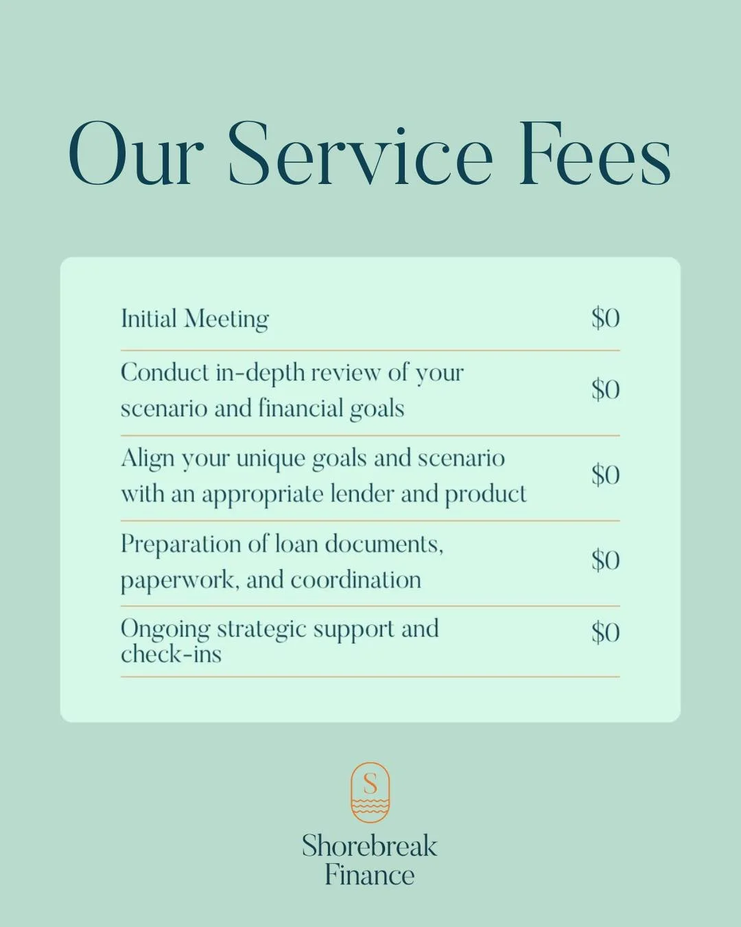 A question we hear all the time:
&ldquo;Do you charge a fee for your service?&rdquo;

The answer: The majority of our services come at no direct cost to you.

Here&rsquo;s how it works:
✔️ We&rsquo;re paid by the chosen lender after your loan settles
