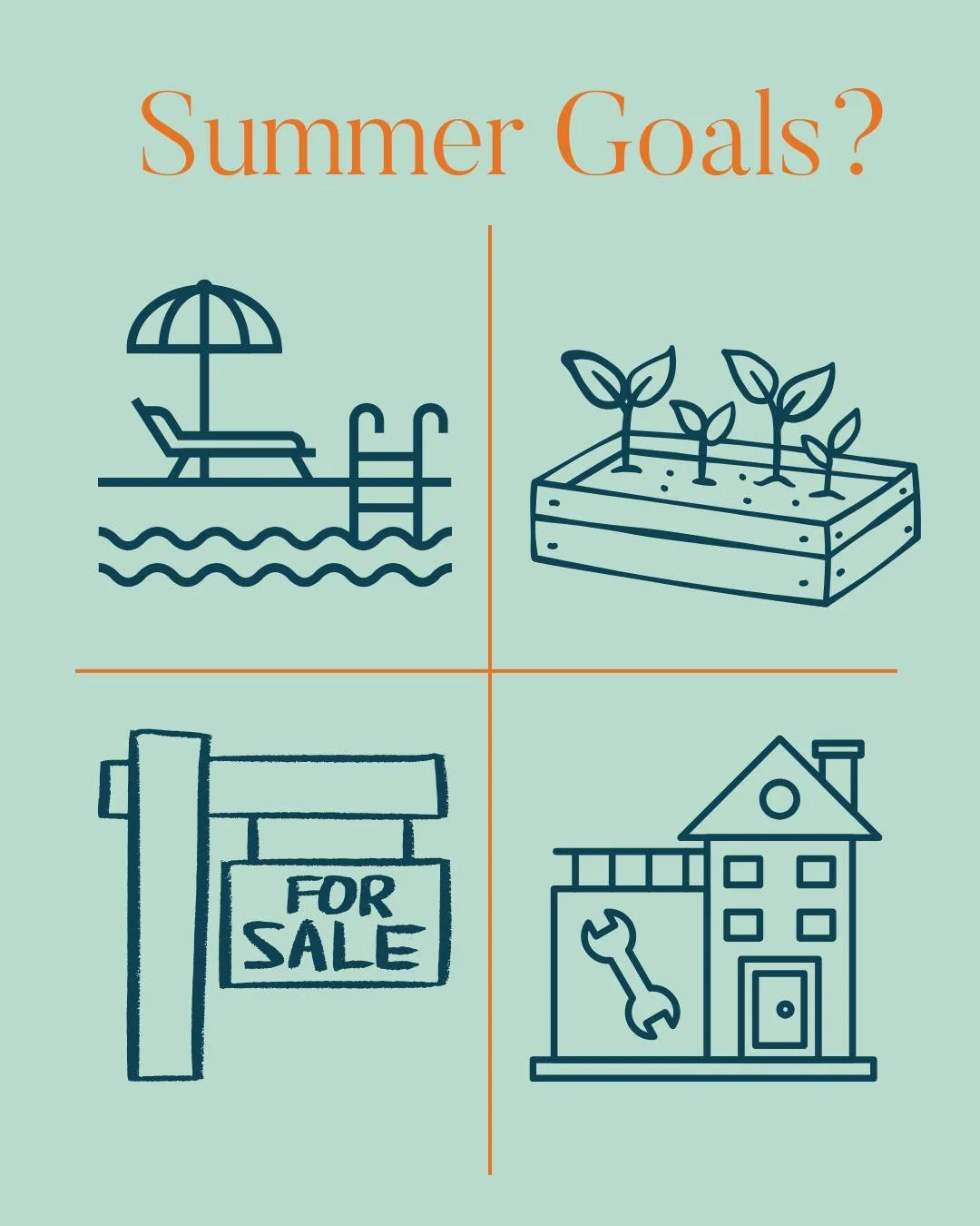 ☀️ Summer goals start here.
As summer approaches, many of us start thinking about how we want to live and enjoy the warmer months &mdash; maybe it&rsquo;s adding a pool, upgrading your outdoor area, planning a holiday home, or investing in a new prop