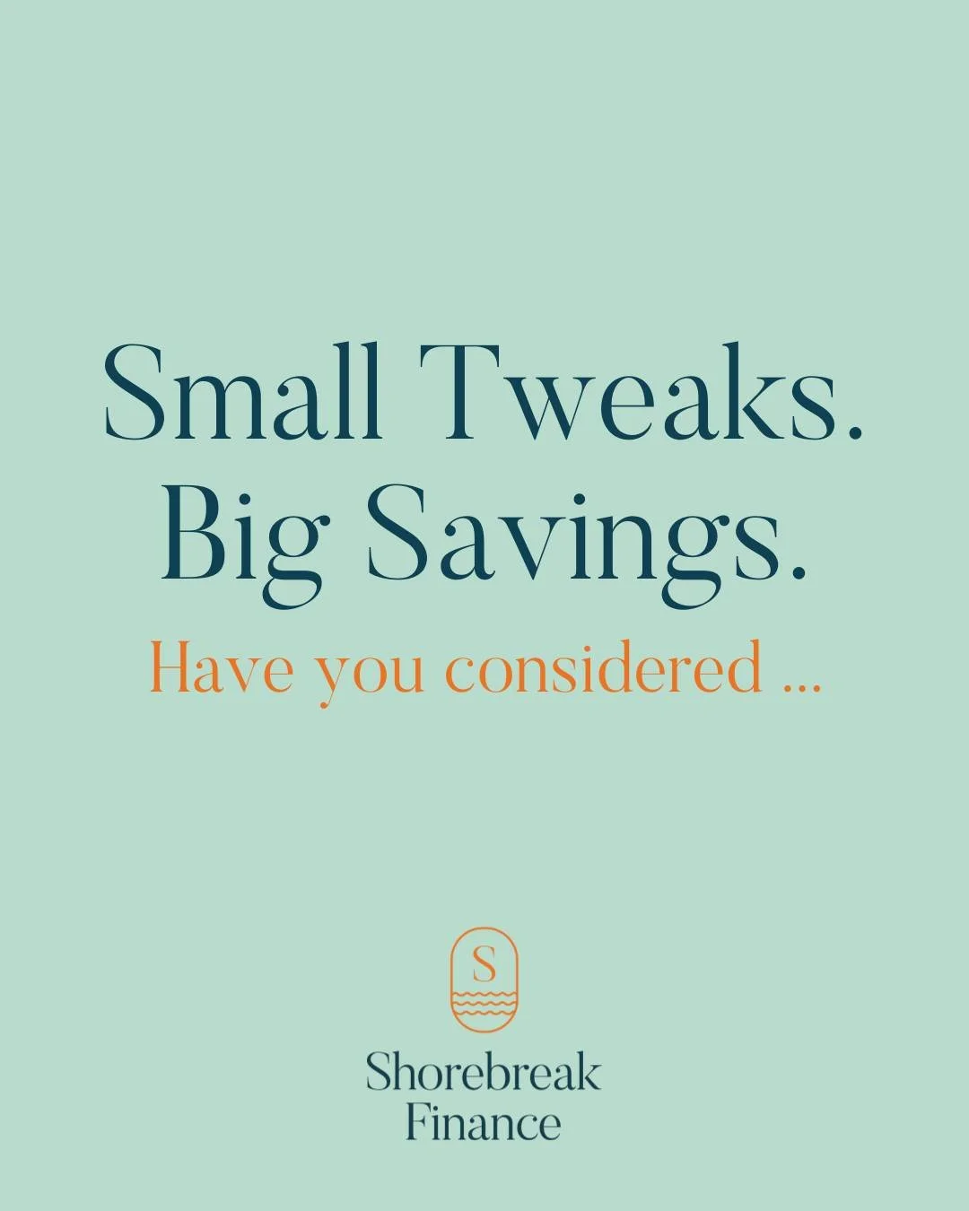 At Shorebreak Finance, one thing we see time and time again is this:
you don&rsquo;t always need a major overhaul to make a meaningful difference to your long-term wealth.

Sometimes it&rsquo;s the small tweaks to your lending structure that create t