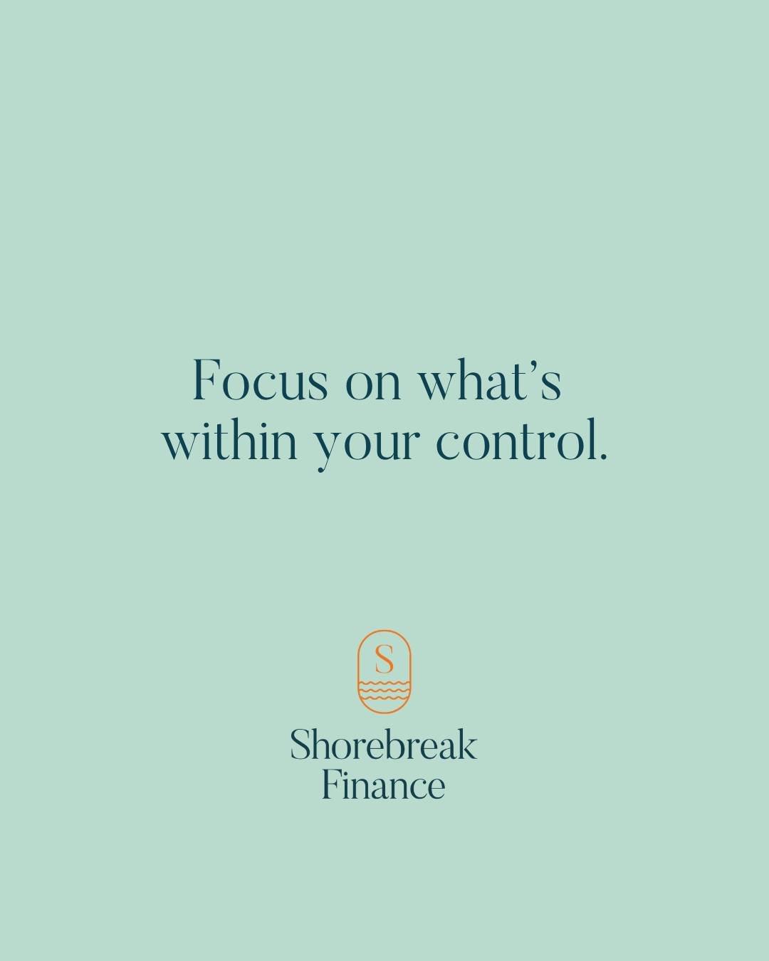 In times of uncertainty, it&rsquo;s easy to get caught up in the big picture - interest rates, market movement, headlines.

But often, the most powerful thing you can do is bring your focus back to what&rsquo;s within your control.

Making small, con