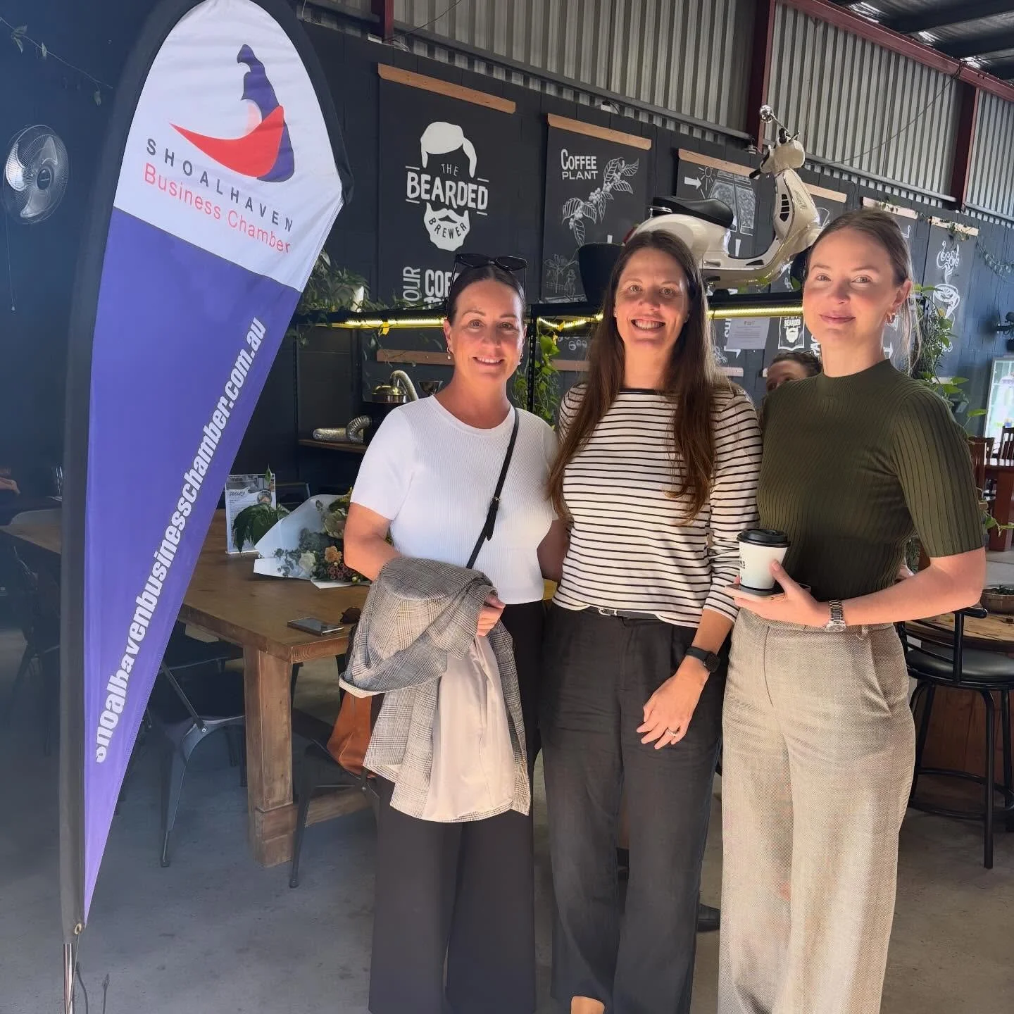 Coffee + brilliant women = the best way to start a Thursday! Hayley, Josie and Rachel had a great morning at the @shoalhavenbusinesschamber @shoalhavenchamberwib Women in Business Coffee Catch Up at @franksespressobar. It&rsquo;s always lovely to rec