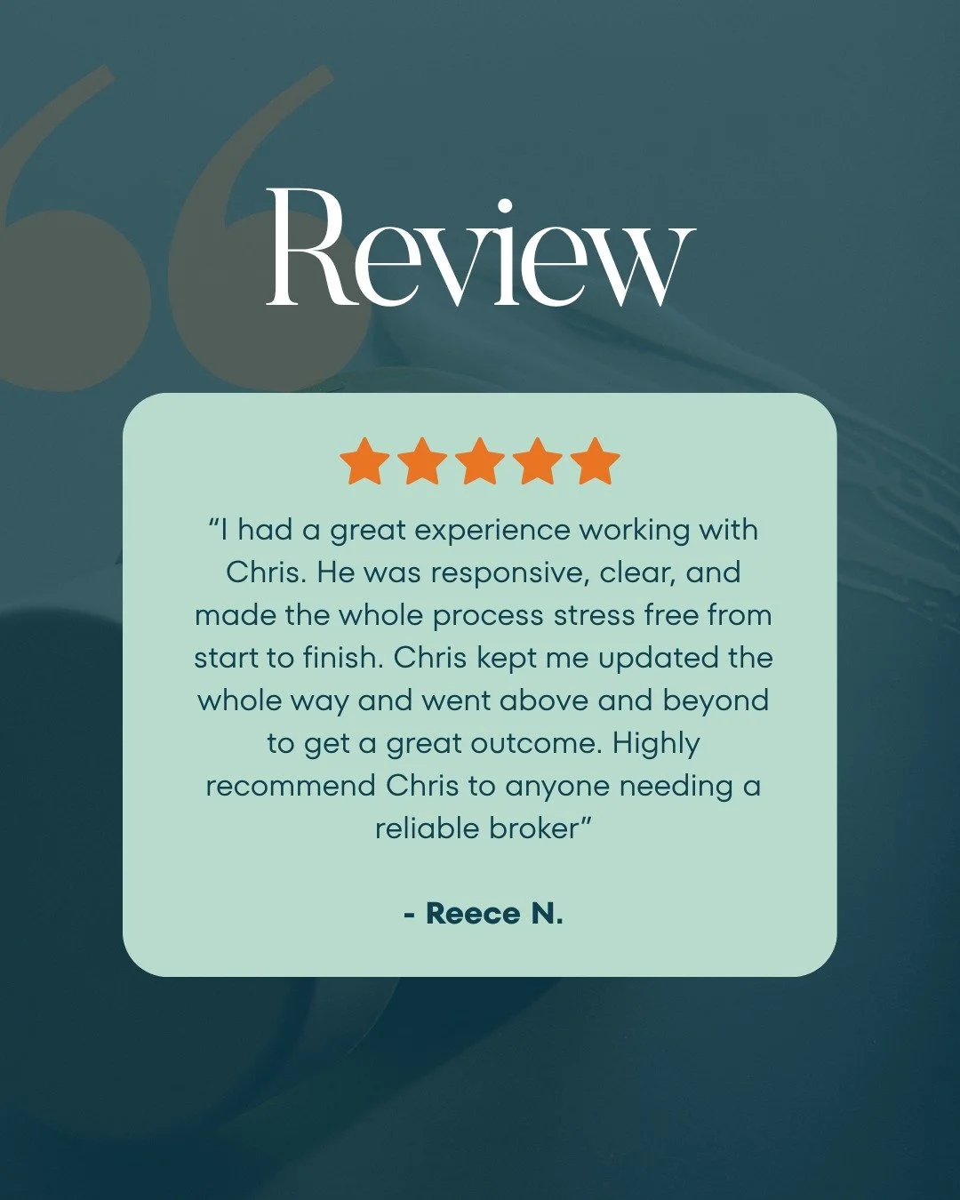 One of the biggest compliments we can receive is hearing that the process felt simple, clear and well supported. Buying property or arranging finance can feel overwhelming, so having a broker who communicates well and genuinely cares makes all the di