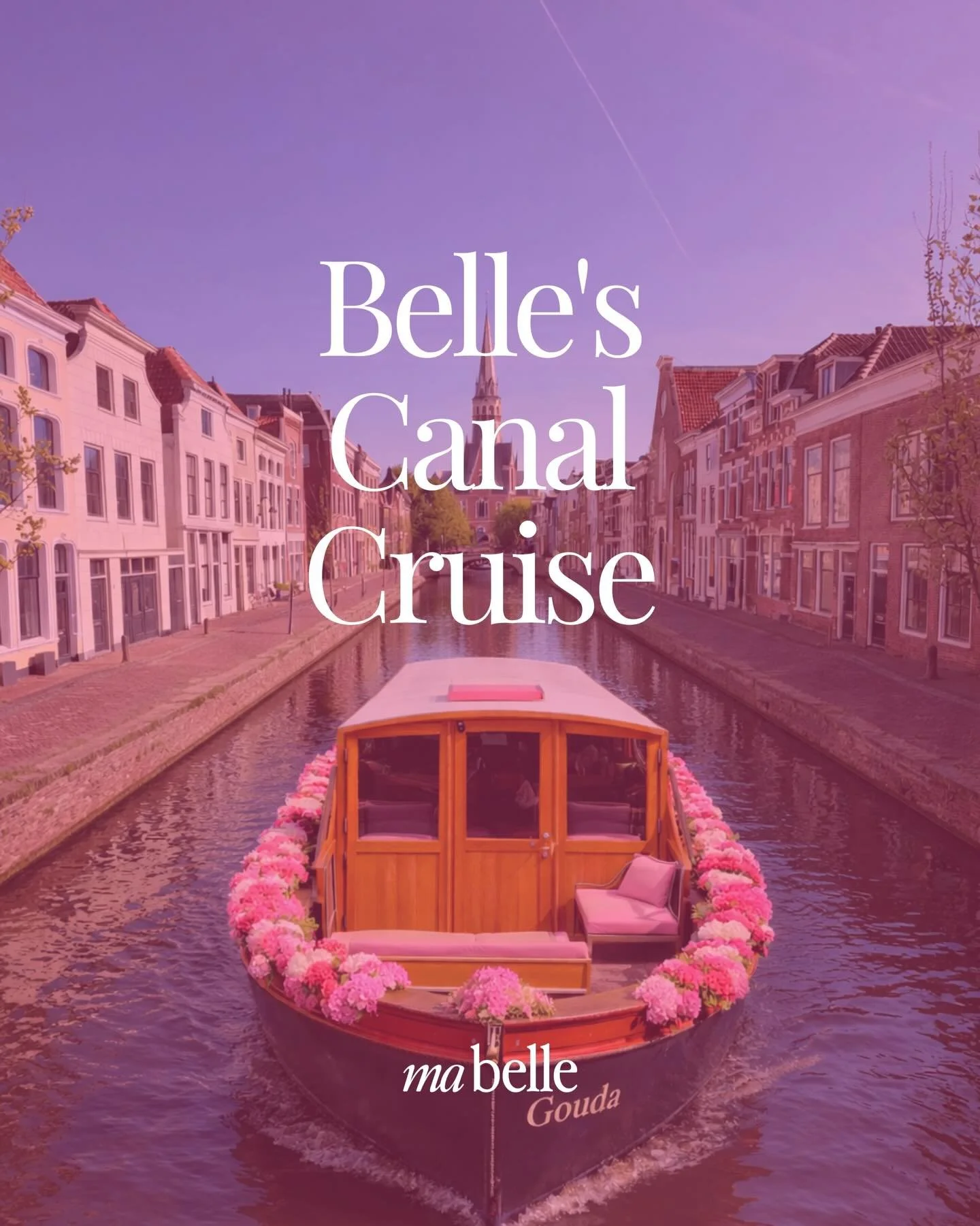 BELLE'S CANAL CRUISE ⚓️🩷 || Op zaterdag 9 mei organiseren wij een nieuw event: Belle&rsquo;s Canal Cruise. Stap aan boord op onze Belle-boot en vaar met ons mee door de prachtige grachten van Gouda. 

Tijdens deze cruise nemen we je mee langs de mo