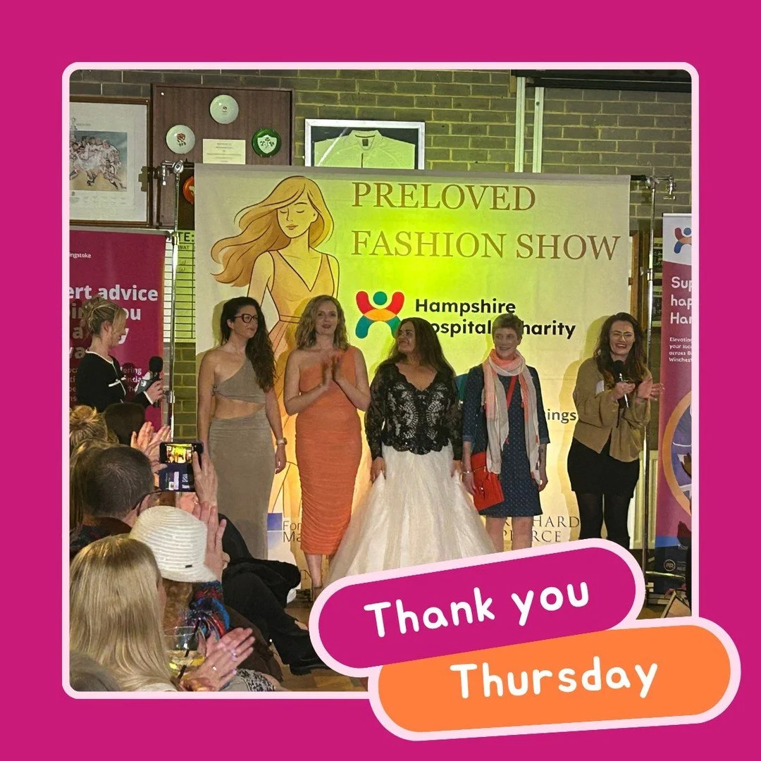A huge thank you to Chloe Pearce at Richard Pearce Wealth Management and Shannon Liddiard from Fortem Financial for all their hard work in putting on a fabulous pre-loved fashion show earlier this month. The event, which starred a former hospital pat