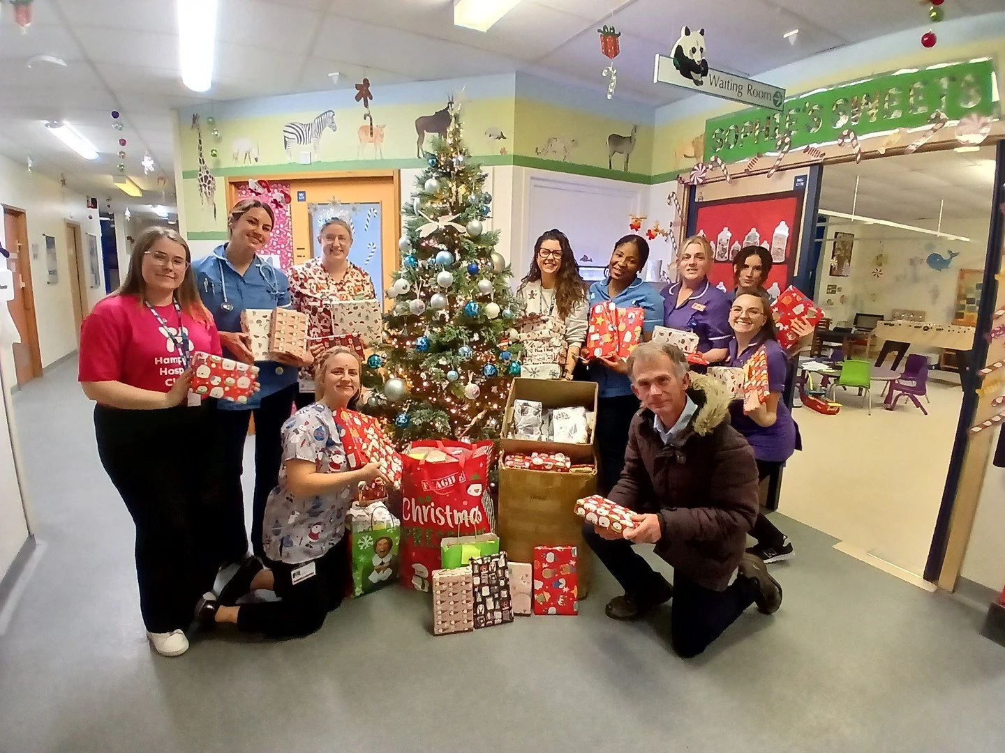 As the big day rapidly approaches, our elves are busy wrapping gifts ready to deliver to our wards.

If there's room in your basket for one more gift this year, we'd love it if you'd consider donating one to a patient staying with us this Christmas.
