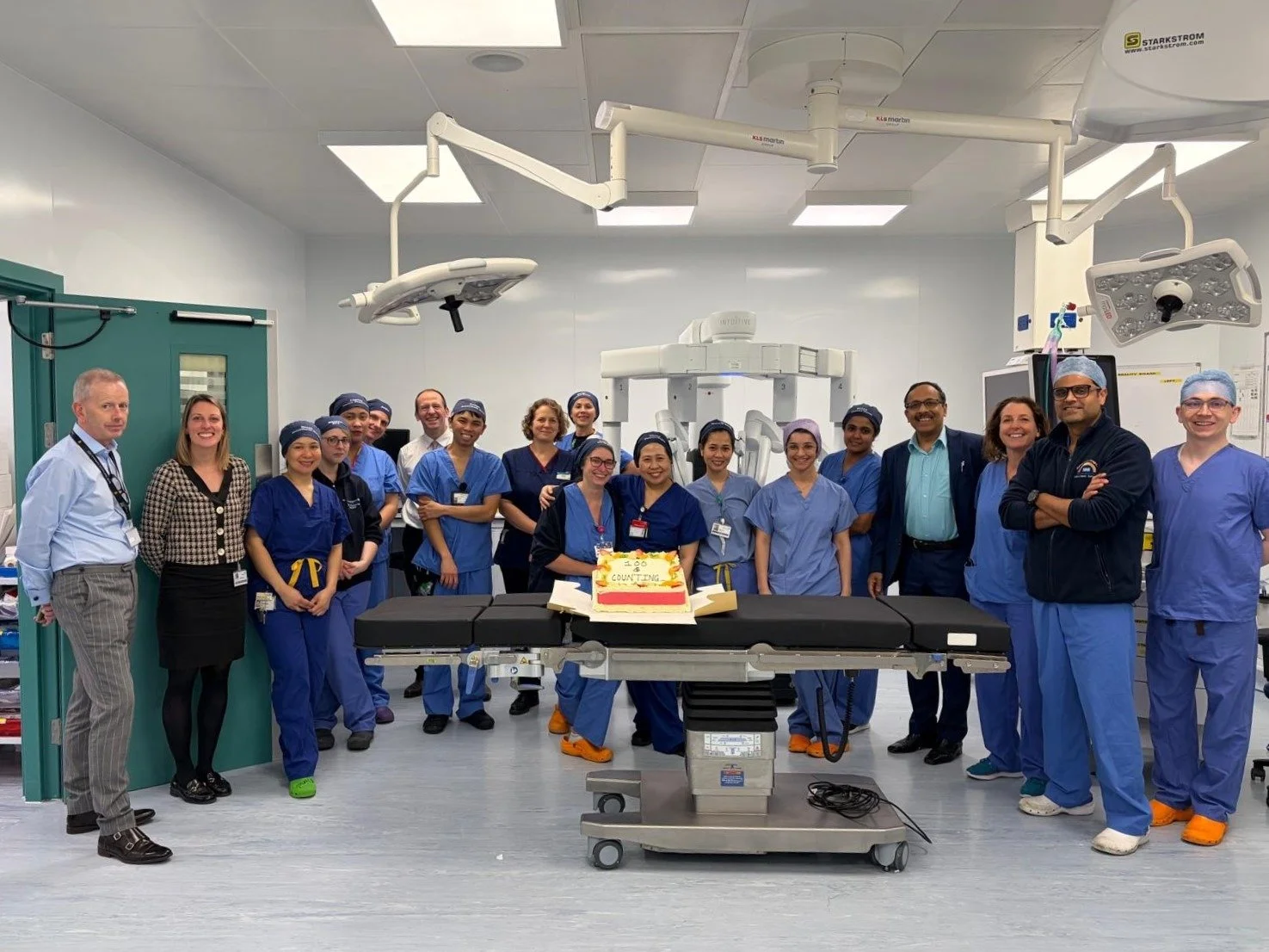 Charity funded state-of-the-art robotic system performs 100th surgical procedure  