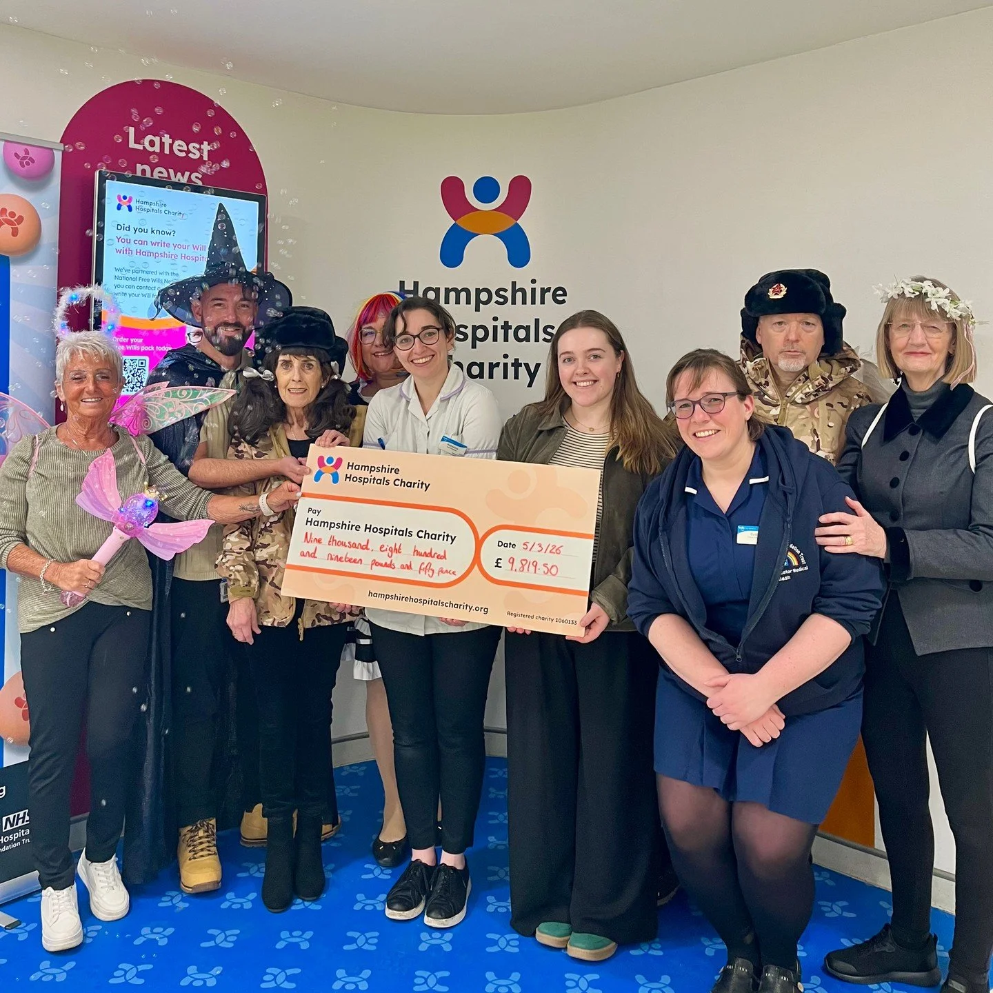 The superb cast of the latest hospital panto has outdone themselves again this year by raising almost &pound;10,000 to help support patients and staff at our hospitals in Basingstoke, Winchester and Andover.

The cast, made up of doctors, nurses and 