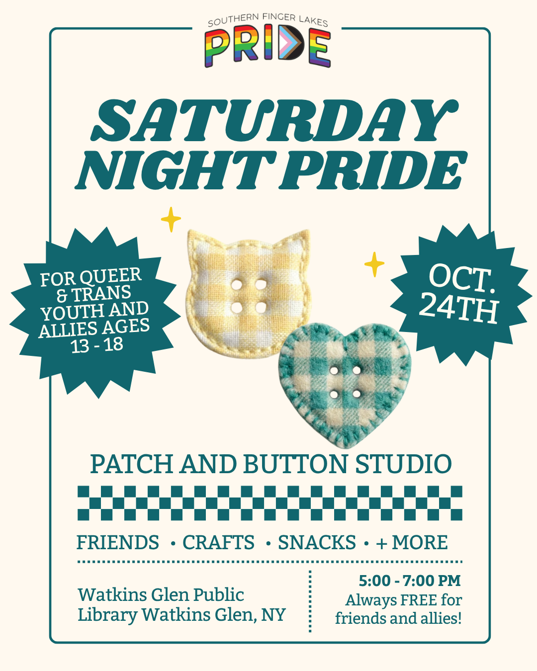 SATURDAY NIGHT PRIDE, WATKINS