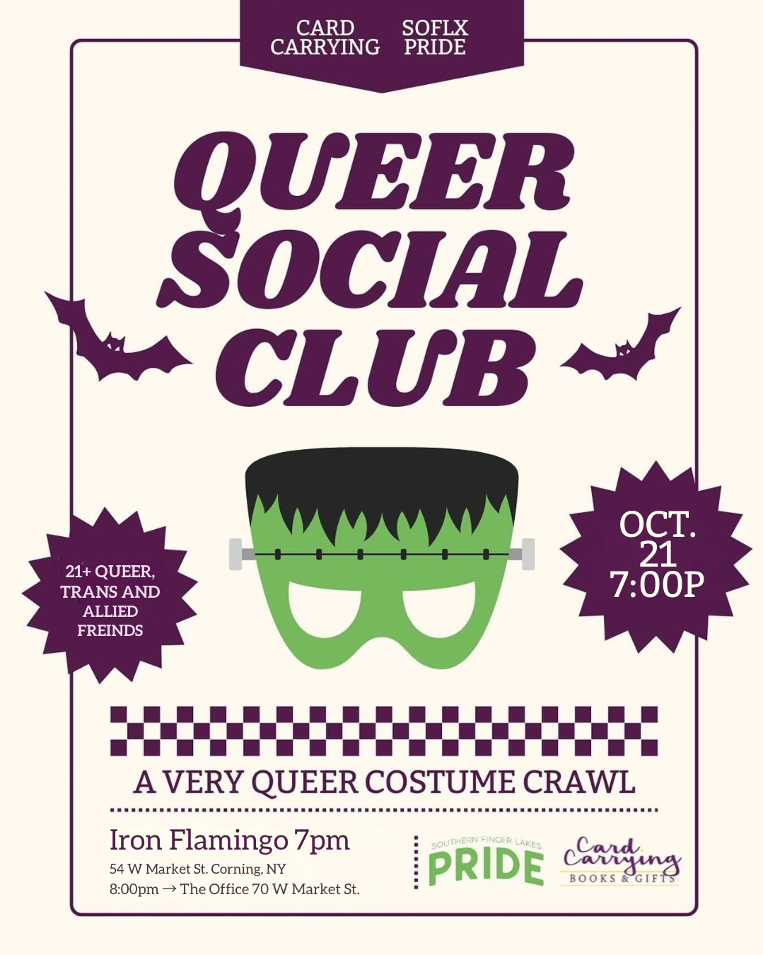 Queer Club: A Very Queer Costume Crawl! 👻🏳️‍🌈
