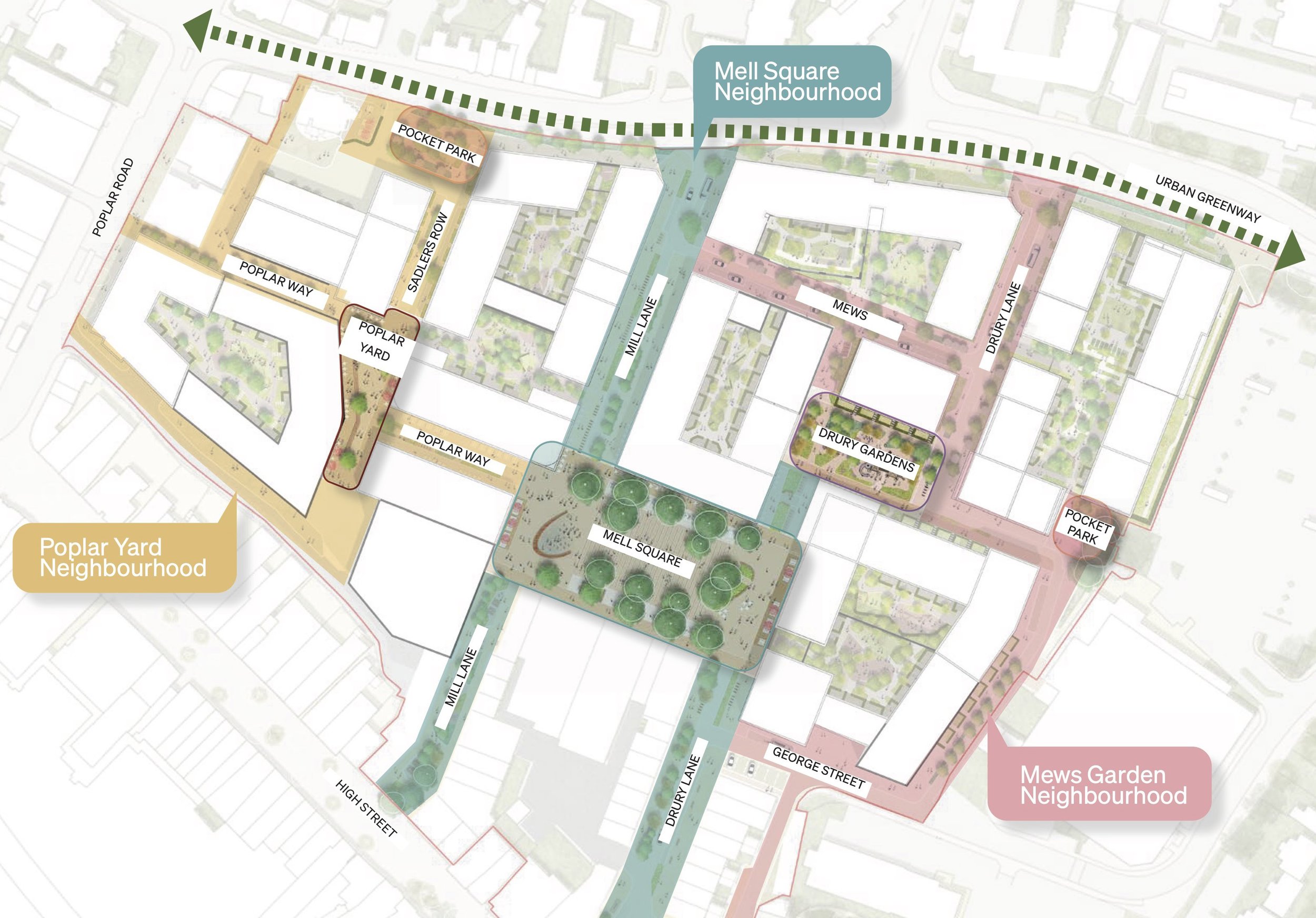  Landscape character areas from Hybrid Application 
