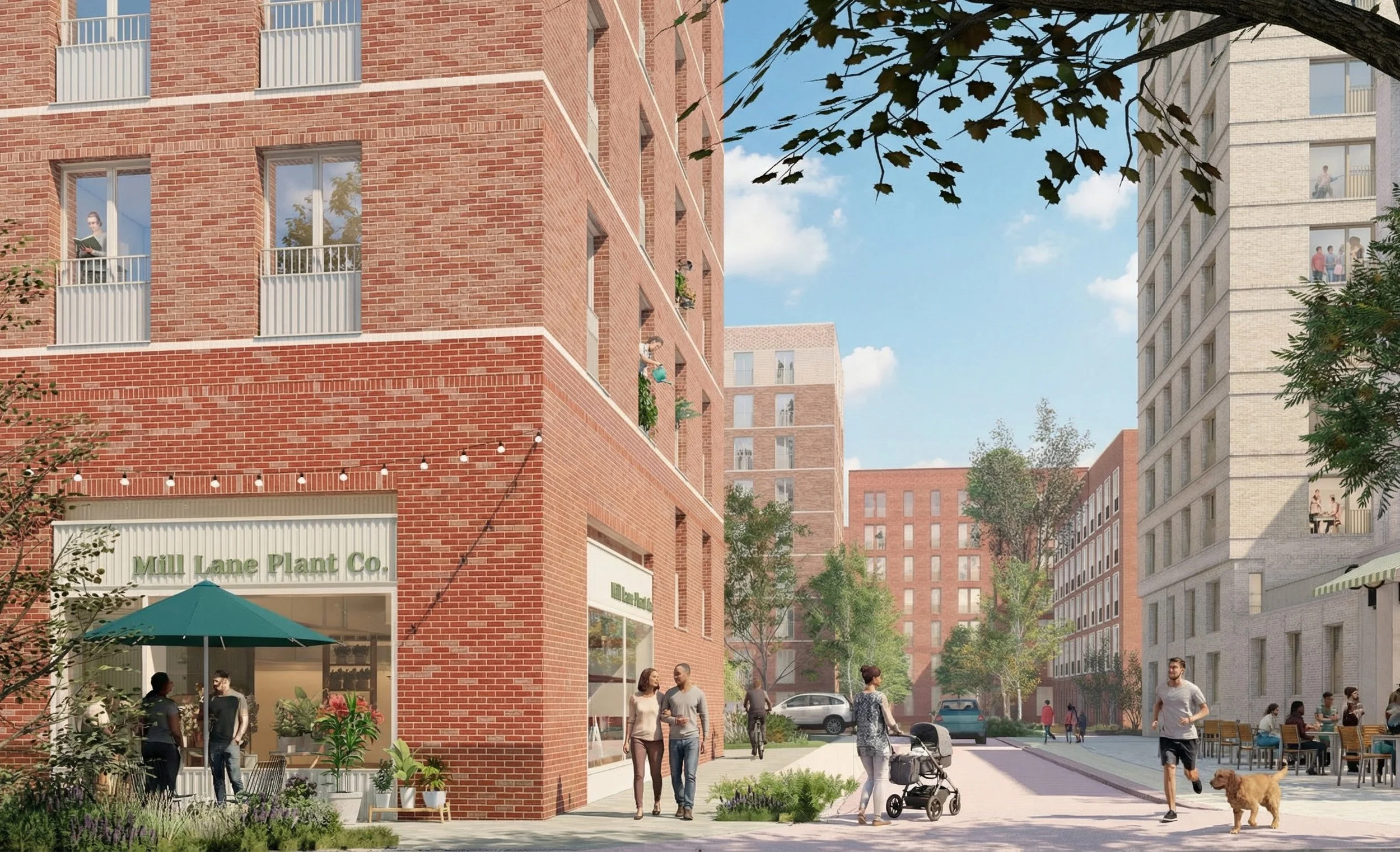  Illustrative view of proposed Warwick Way 