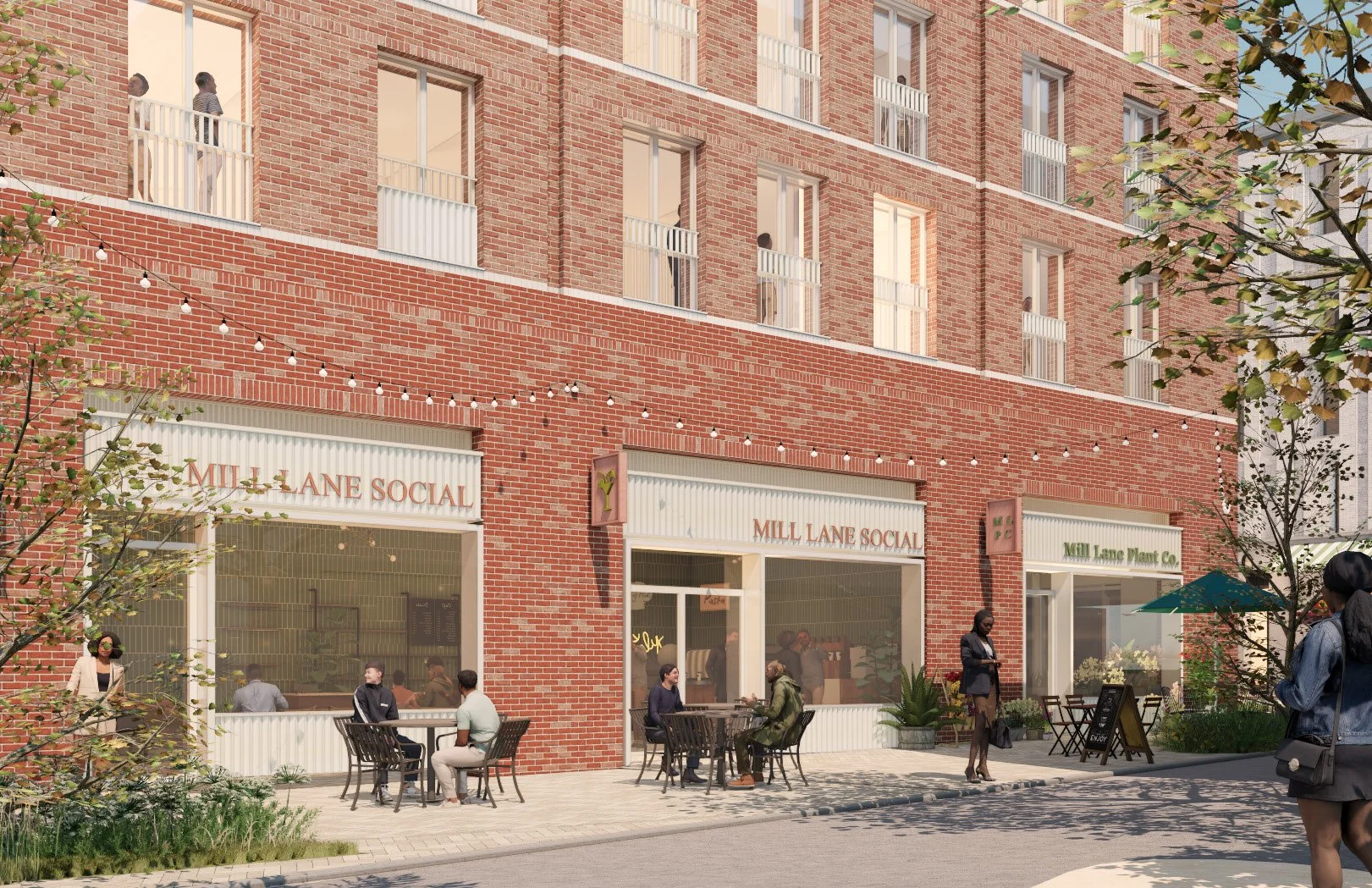  Illustrative view of Mill Lane 