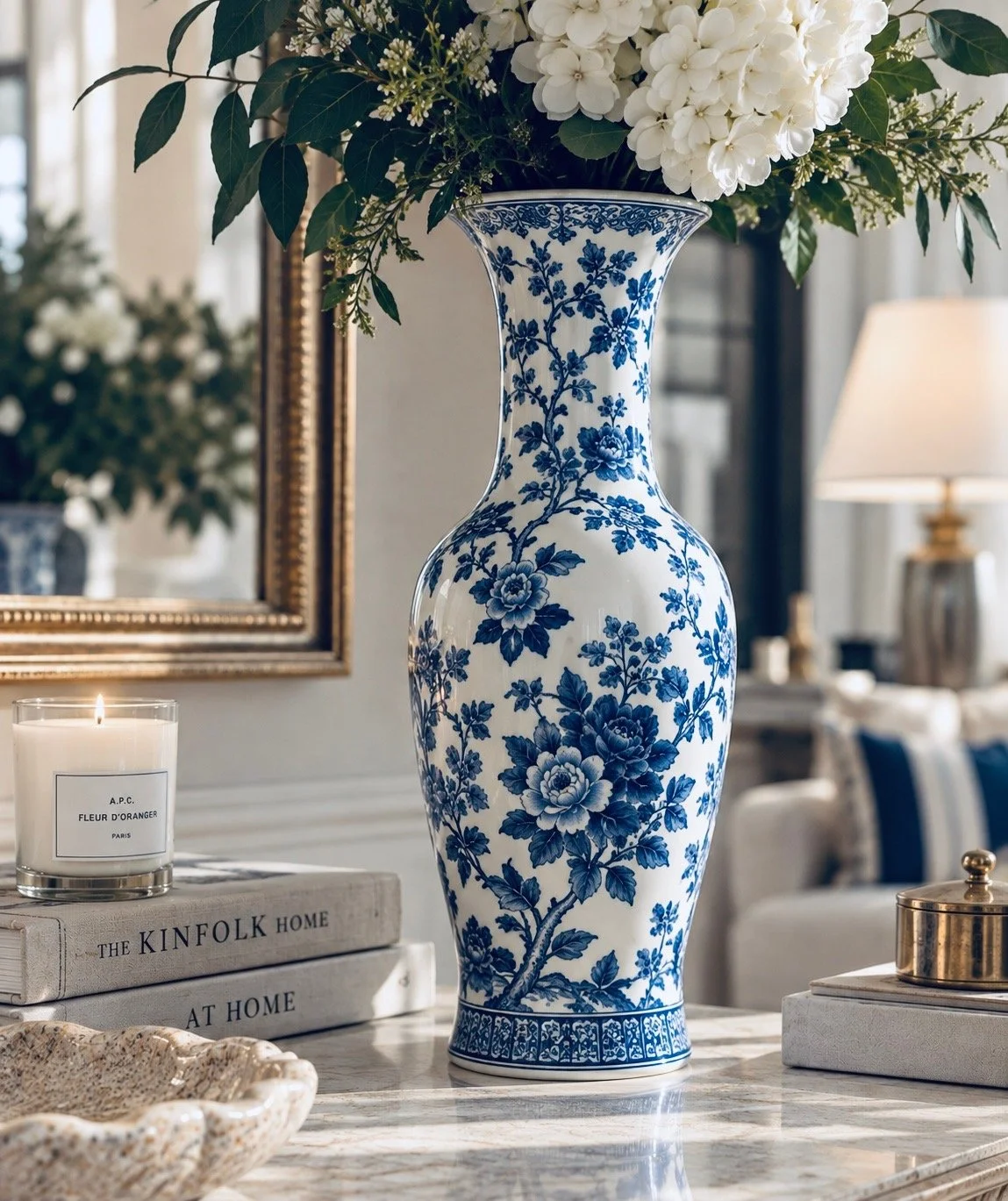 The Blue Botanical Vase