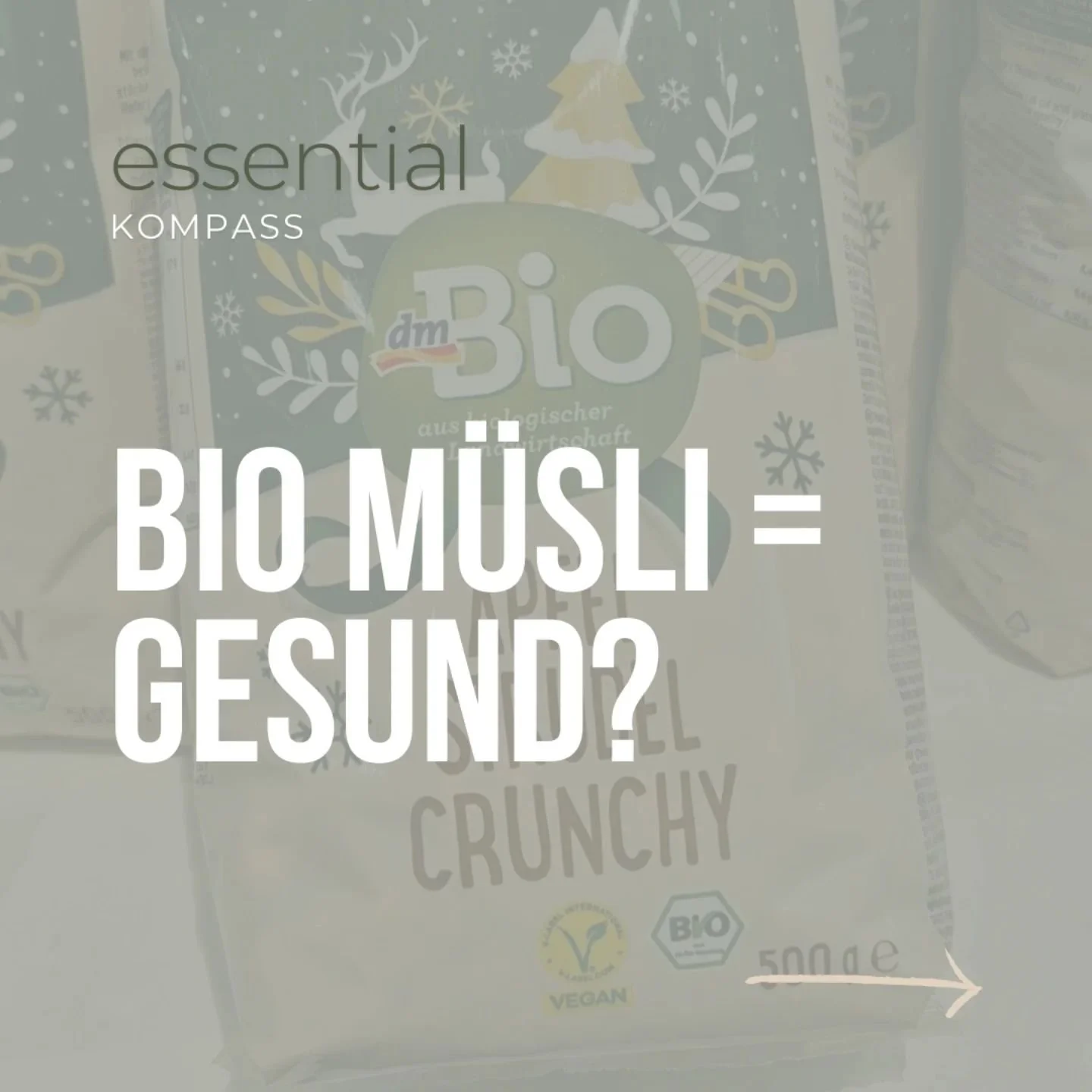 Noch schnell die Bio M&uuml;sli Limited Edition in den Einkaufswagen 🛒 geschmissen!🚫

Aber da lauert die Falle. Leider suggerieren Bio Produkte oft, dass sie ges&uuml;nder w&auml;ren, als sie tats&auml;chlich sind!

Und fr&uuml;her habe ich gedacht