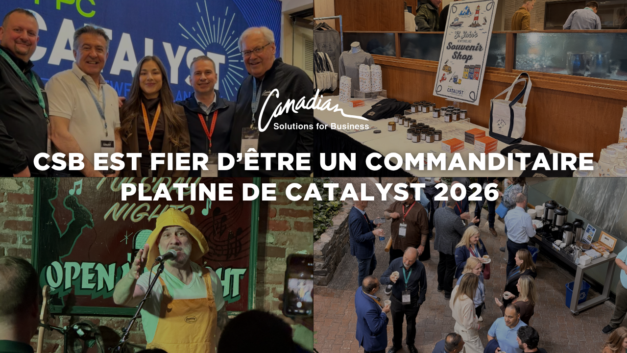 CSB est fier d’être un commanditaire platine de Catalyst 2026