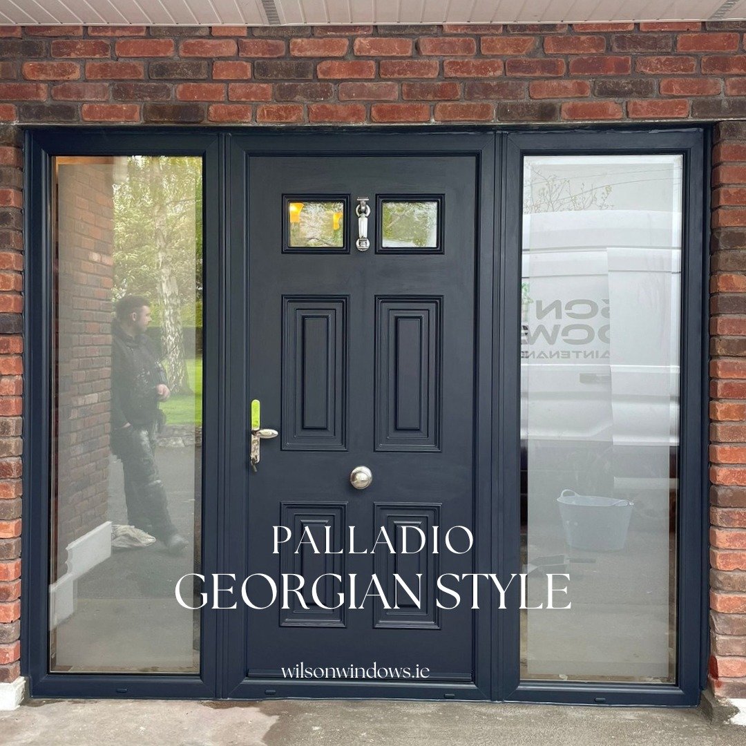 Discover the benefits of Palladio Composite doors: stunning designs, 12-year guarantee, and exceptional durability. ✅

Check out this gorgeous Palladio Georgian Style door in Anthracite Grey recently installed for a client in Navan. 😍 

Interested i