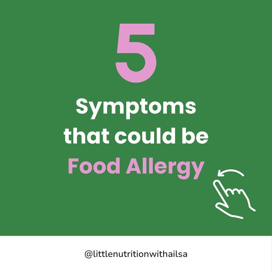 👉 Did you know that these symptoms could be due to a food allergy?

👶🏼 Food allergies in babies and young children can be tricky to identify and diagnose, because many of the symptoms overlap with a range of other conditions and normal development