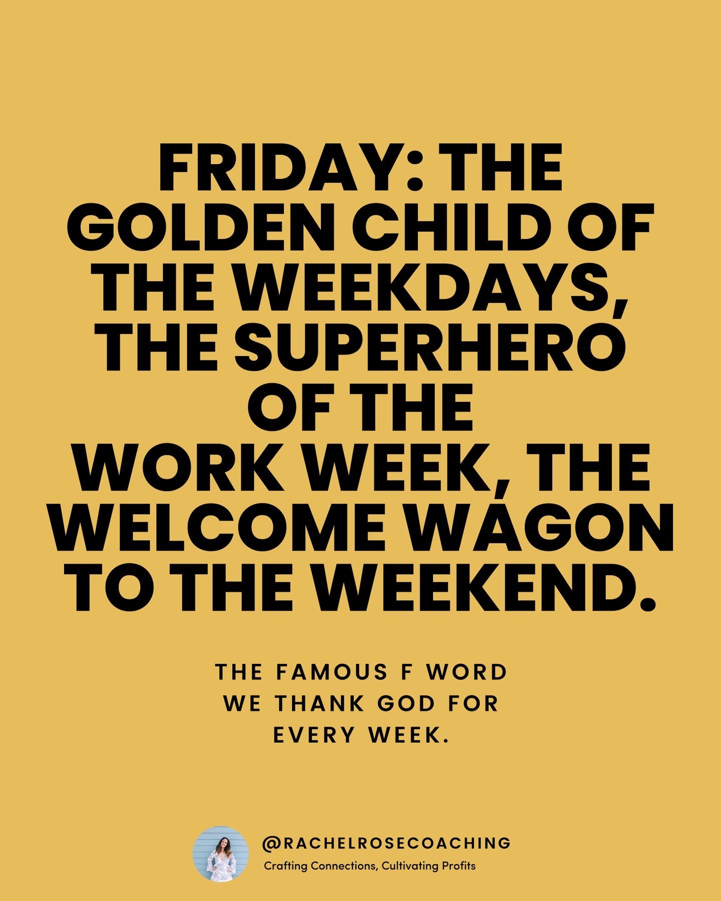 Ah, Friday - the golden child of the weekdays, the caped crusader in the saga of the work week, and the herald of all things weekend! 🌟🦸&zwj;♂️✨ It's the day that sweeps in like a hero when our energy is waning and our motivation is on its last leg
