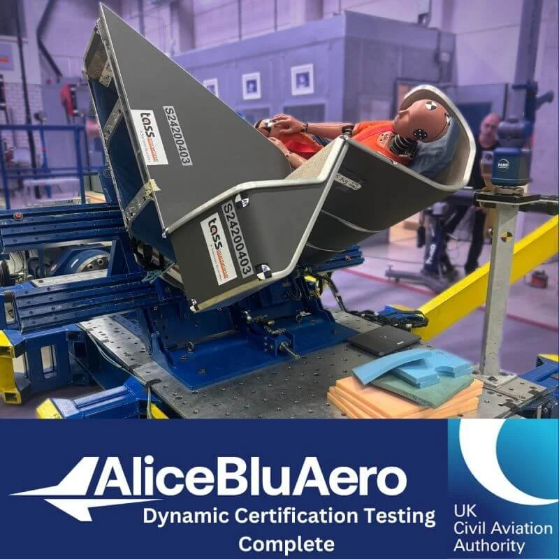 AliceBluAero reaches key certification milestone for Quantum SALF seat